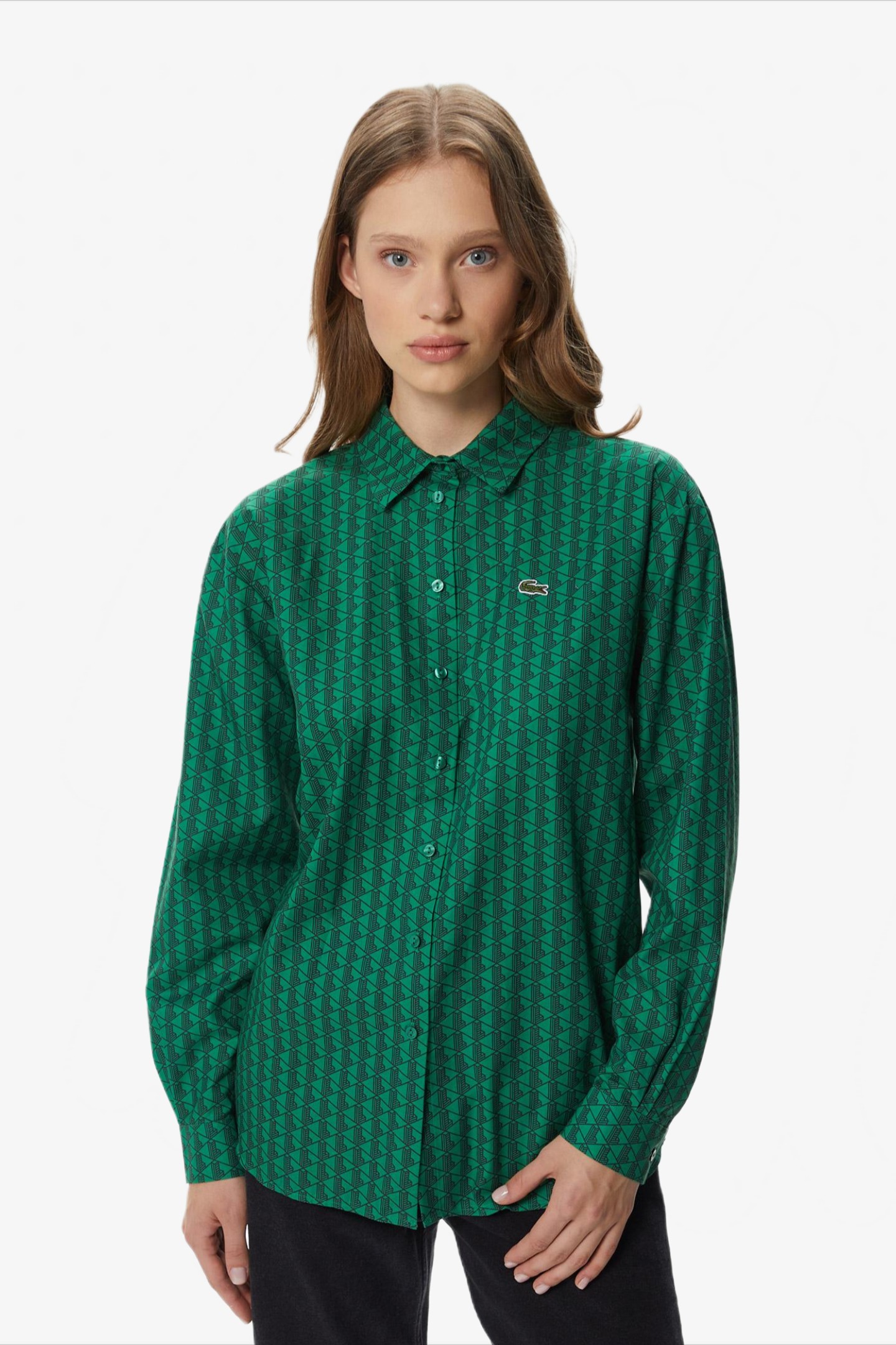 Женская зеленая рубашка Зеленый 40 Lacoste CF241111Y Женская зеленая рубашка Зеленый 40 Lacoste CF241111Y