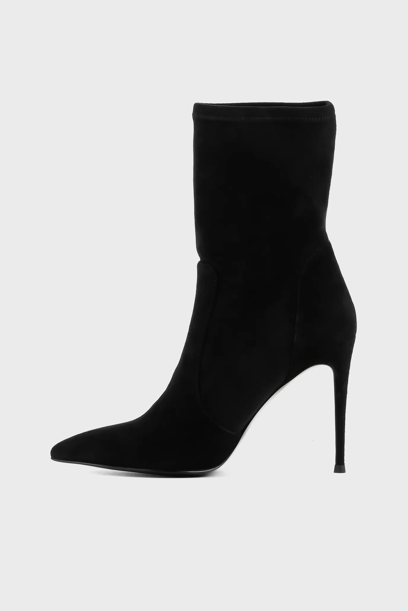 Женские черные замшевые ботильоны 2