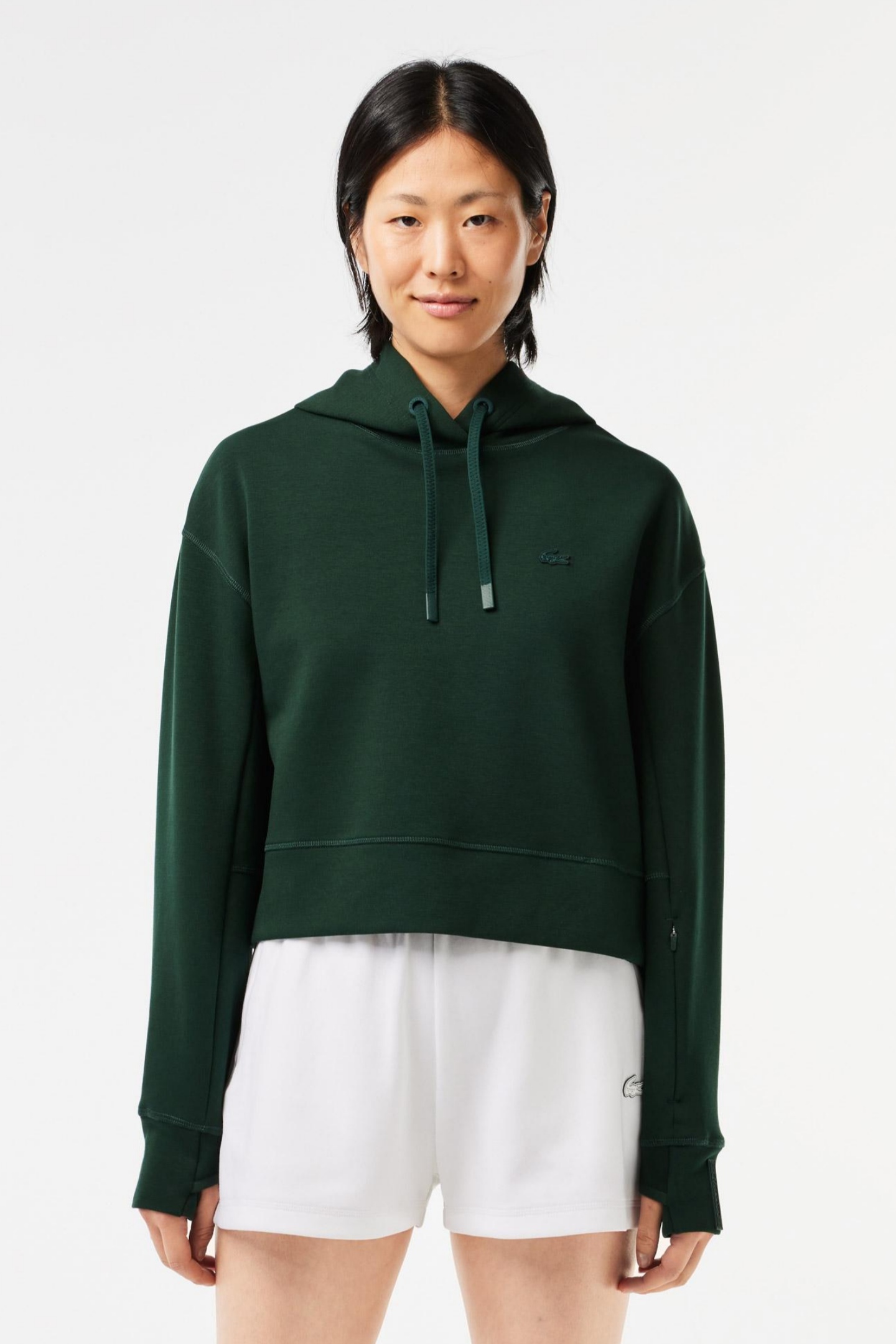 Женская зеленая толстовка Зеленый 40 Lacoste SF0281YZP Женская зеленая толстовка Зеленый 40 Lacoste SF0281YZP