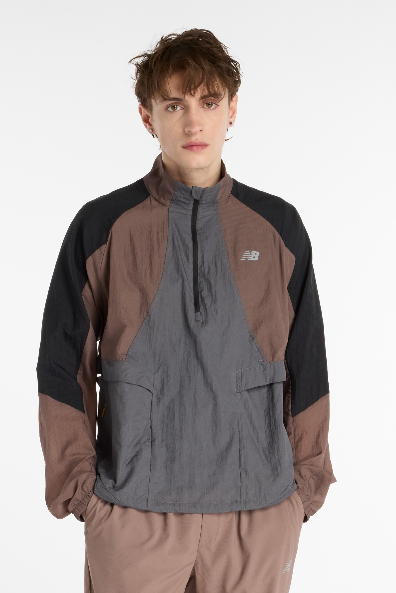Мужской анорак Better Run Разноцветный L New Balance MO53206EAS Мужской анорак Better Run Разноцветный L New Balance MO53206EAS