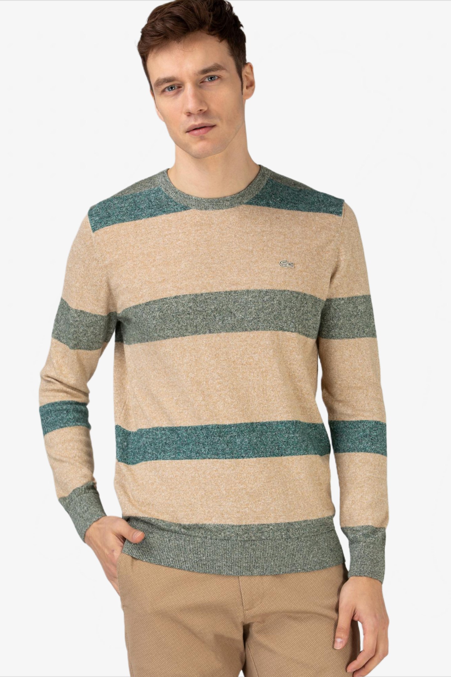 Мужской бежевый свитер Бежевый XS Lacoste AH011313K Мужской бежевый свитер Бежевый XS Lacoste AH011313K