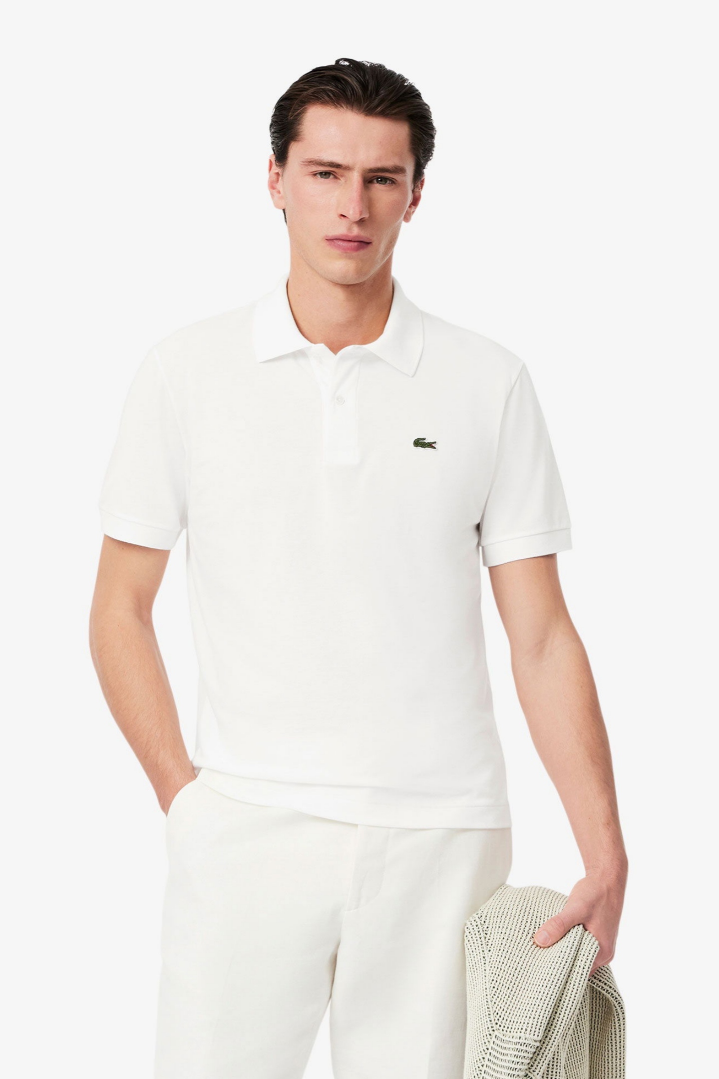 Мужское белое поло Белый XS Lacoste PH9851001 Мужское белое поло Белый XS Lacoste PH9851001