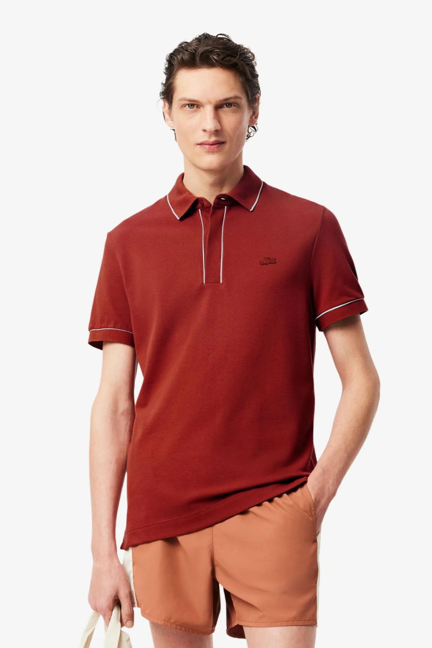 Чоловіче коричневе поло Smart Paris 1