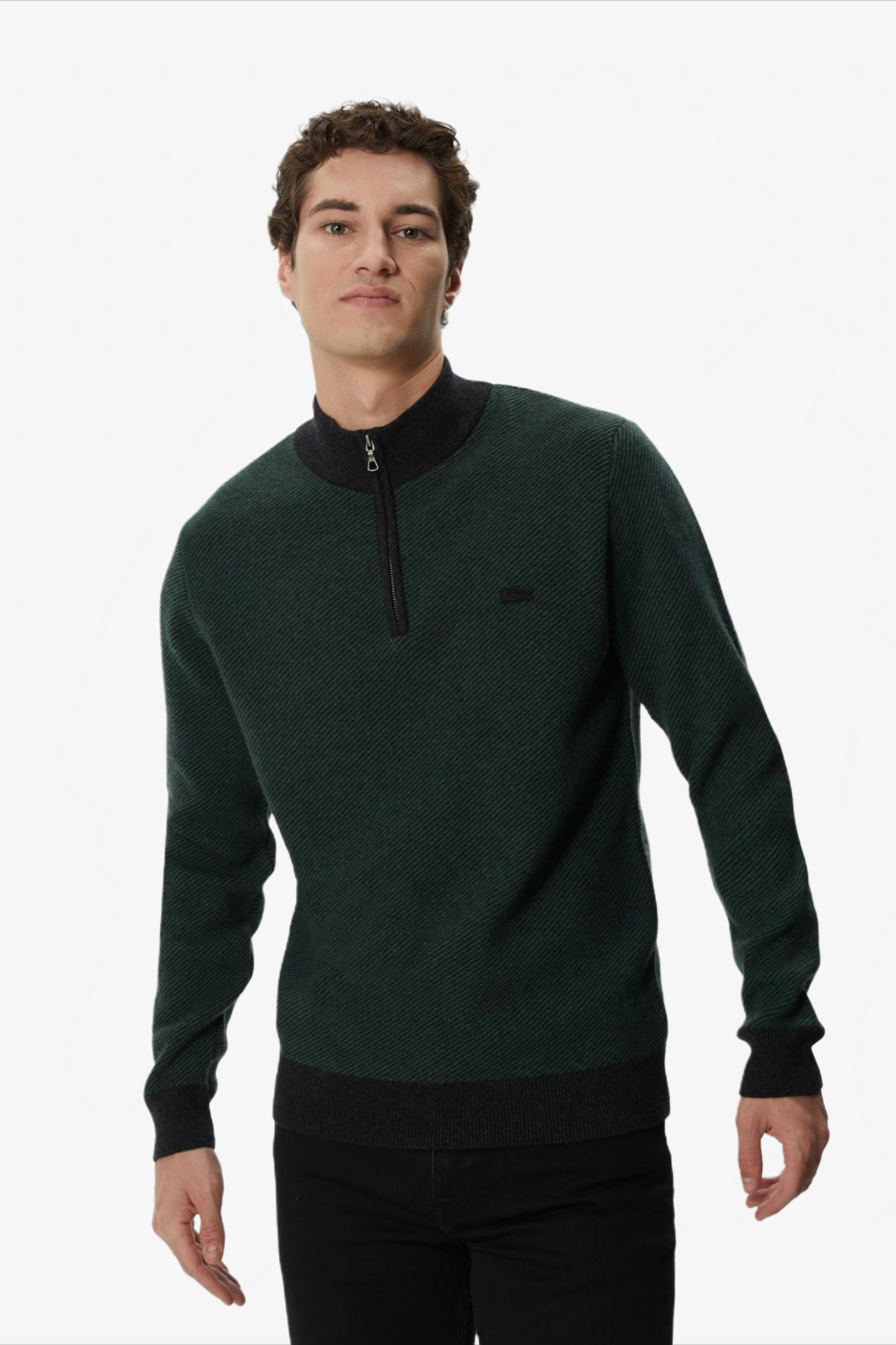 Мужской зеленый свитер Зеленый S Lacoste AH232222S Мужской зеленый свитер Зеленый S Lacoste AH232222S