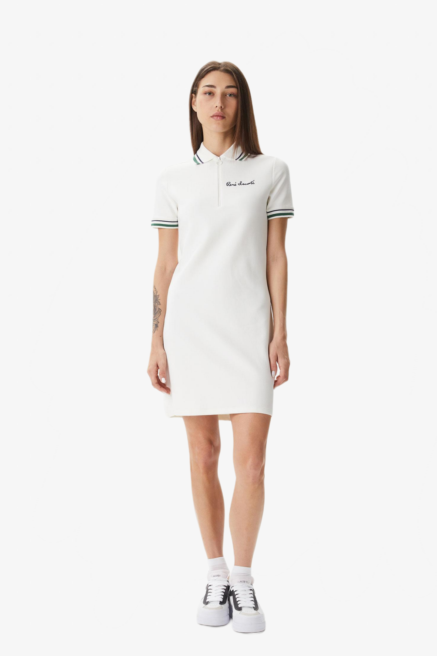 Женское белое платье Белый 40 Lacoste EF040370V Женское белое платье Белый 40 Lacoste EF040370V