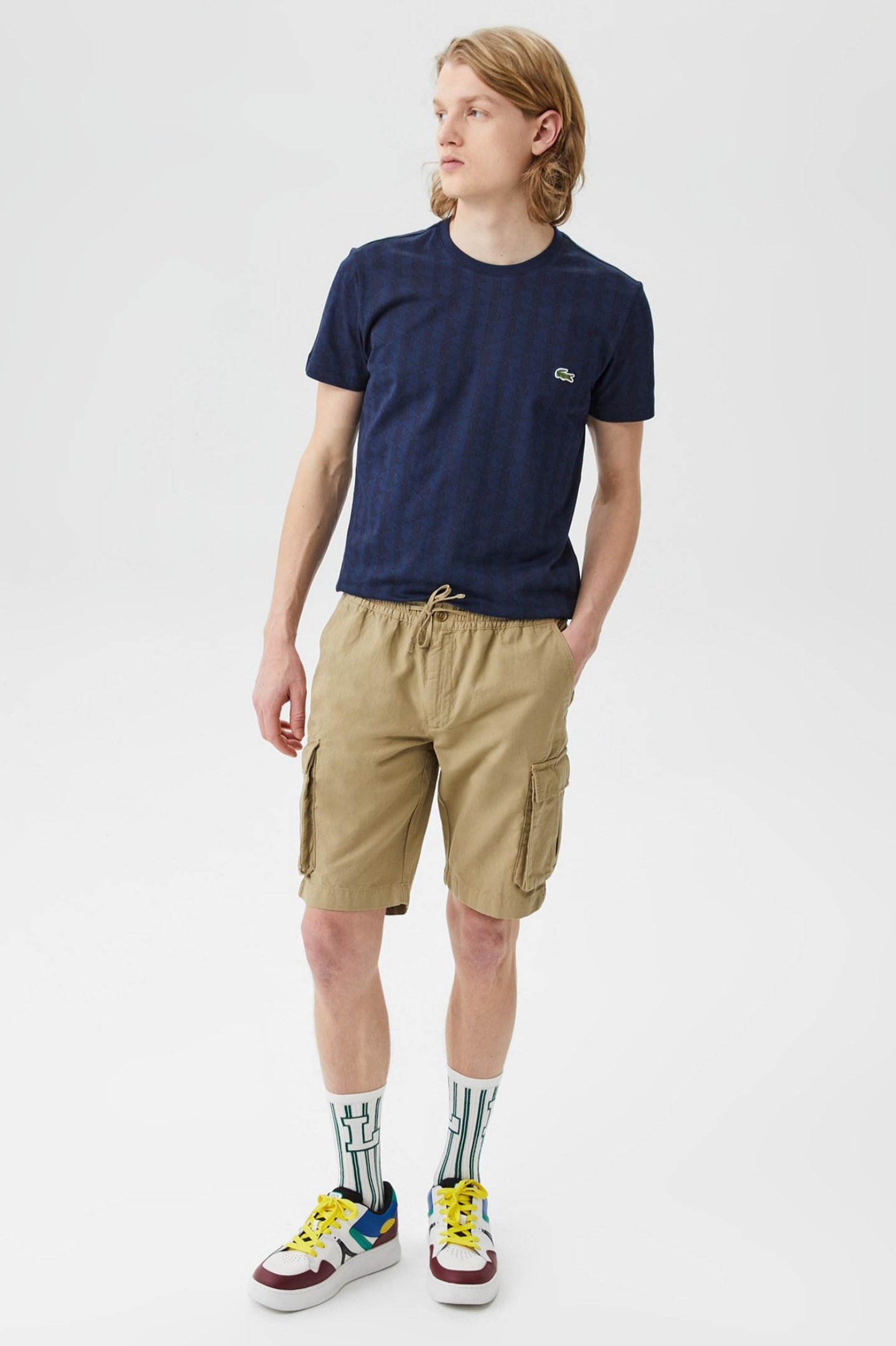 Мужские коричневые шорты Коричневый 46 Lacoste FH033737C Мужские коричневые шорты Коричневый 46 Lacoste FH033737C