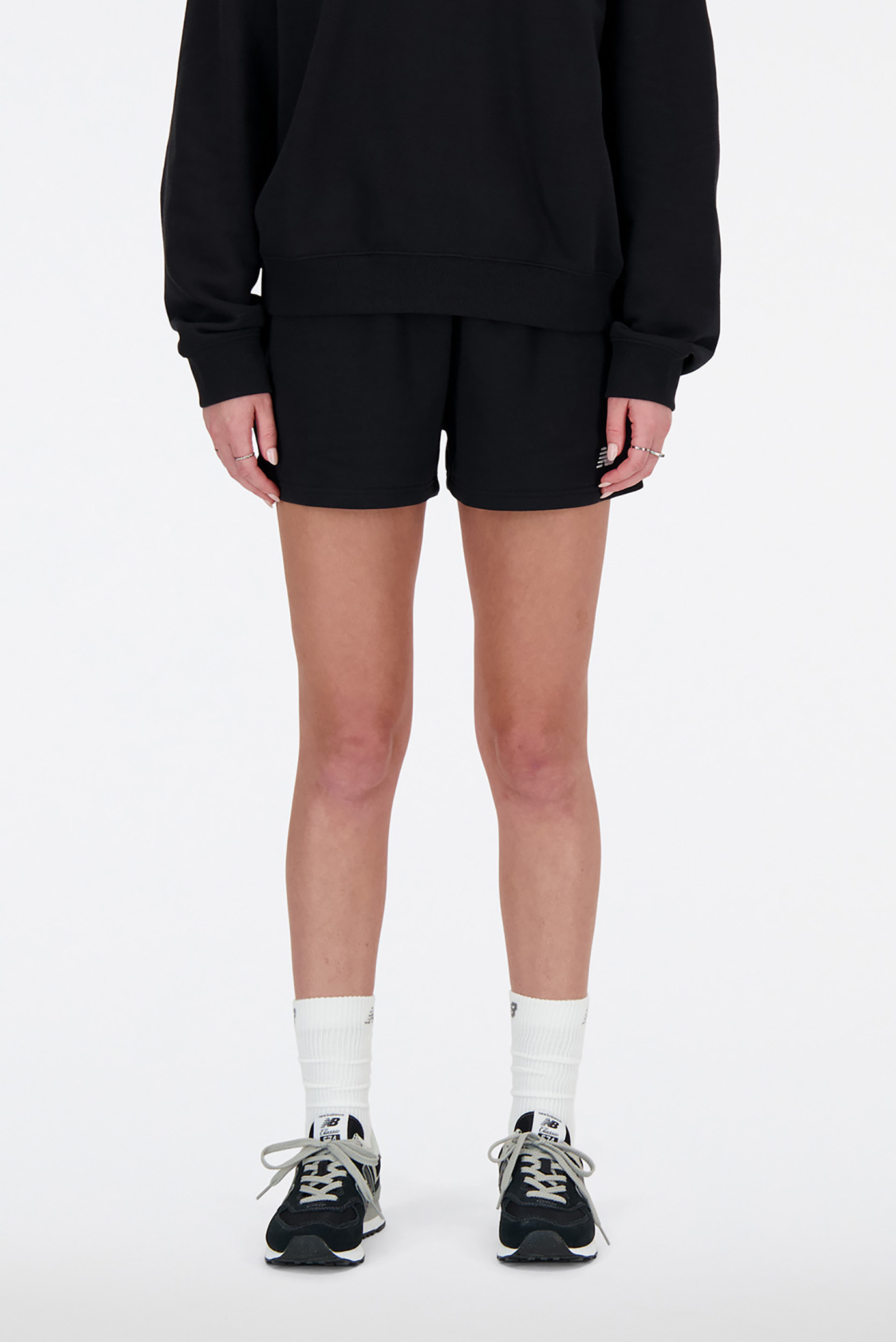 Женские черные шорты NB Small Logo Черный S New Balance WS41500BK Женские черные шорты NB Small Logo Черный S New Balance WS41500BK