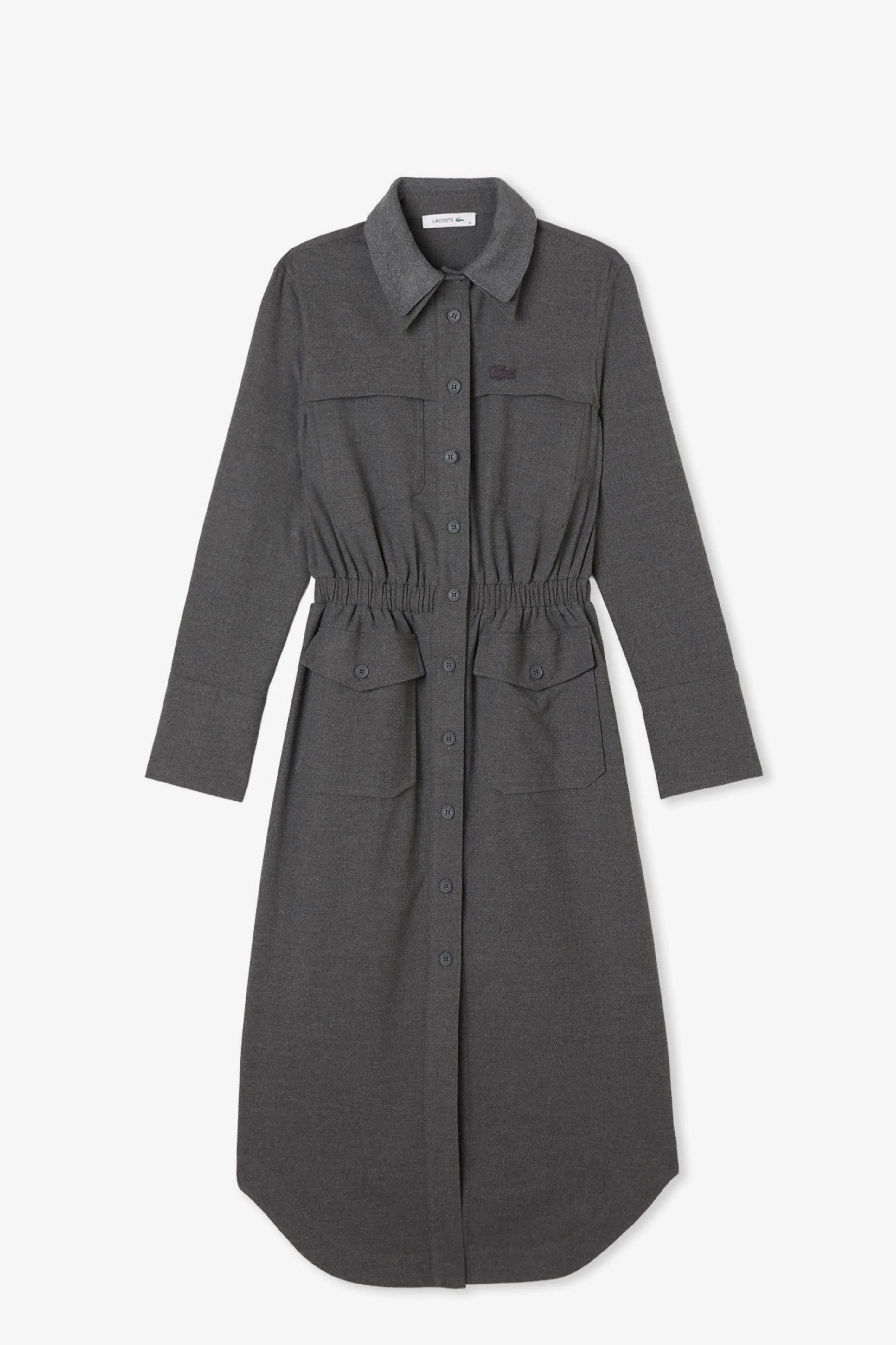 Женское серое платье 2