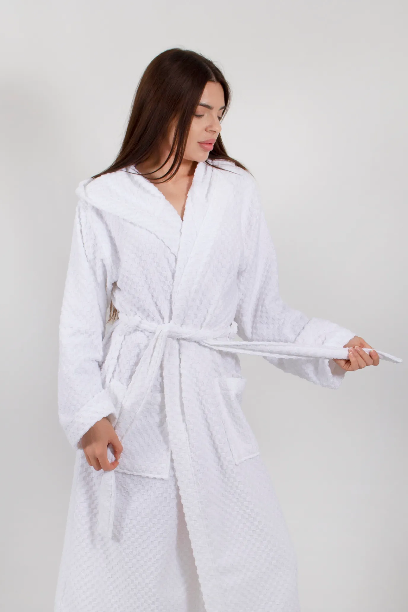 Халат - Larna белый (унисекс) 3
