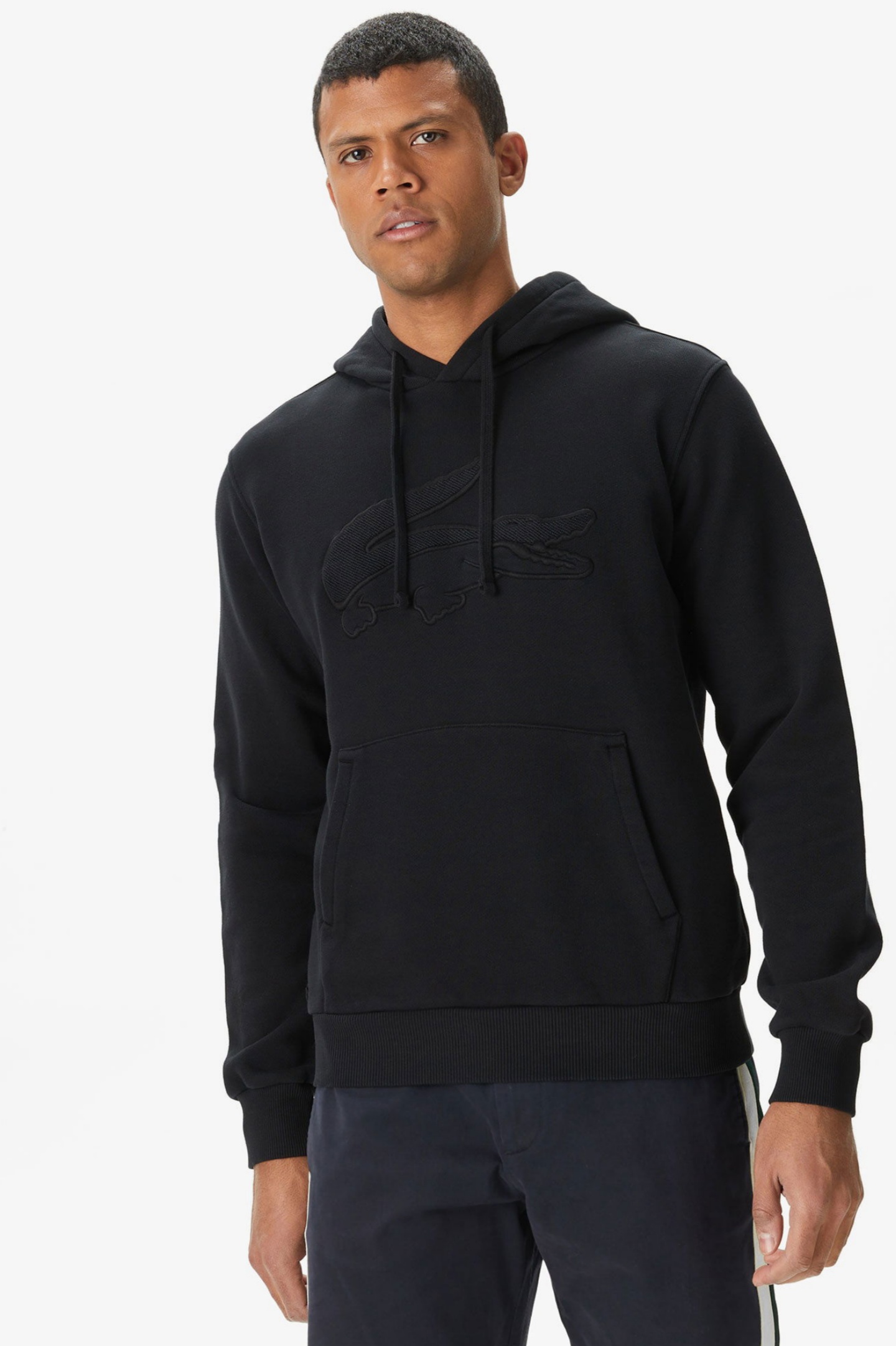 Мужская черная толстовка Черный L-XL Lacoste SH0407031 Мужская черная толстовка Черный L-XL Lacoste SH0407031
