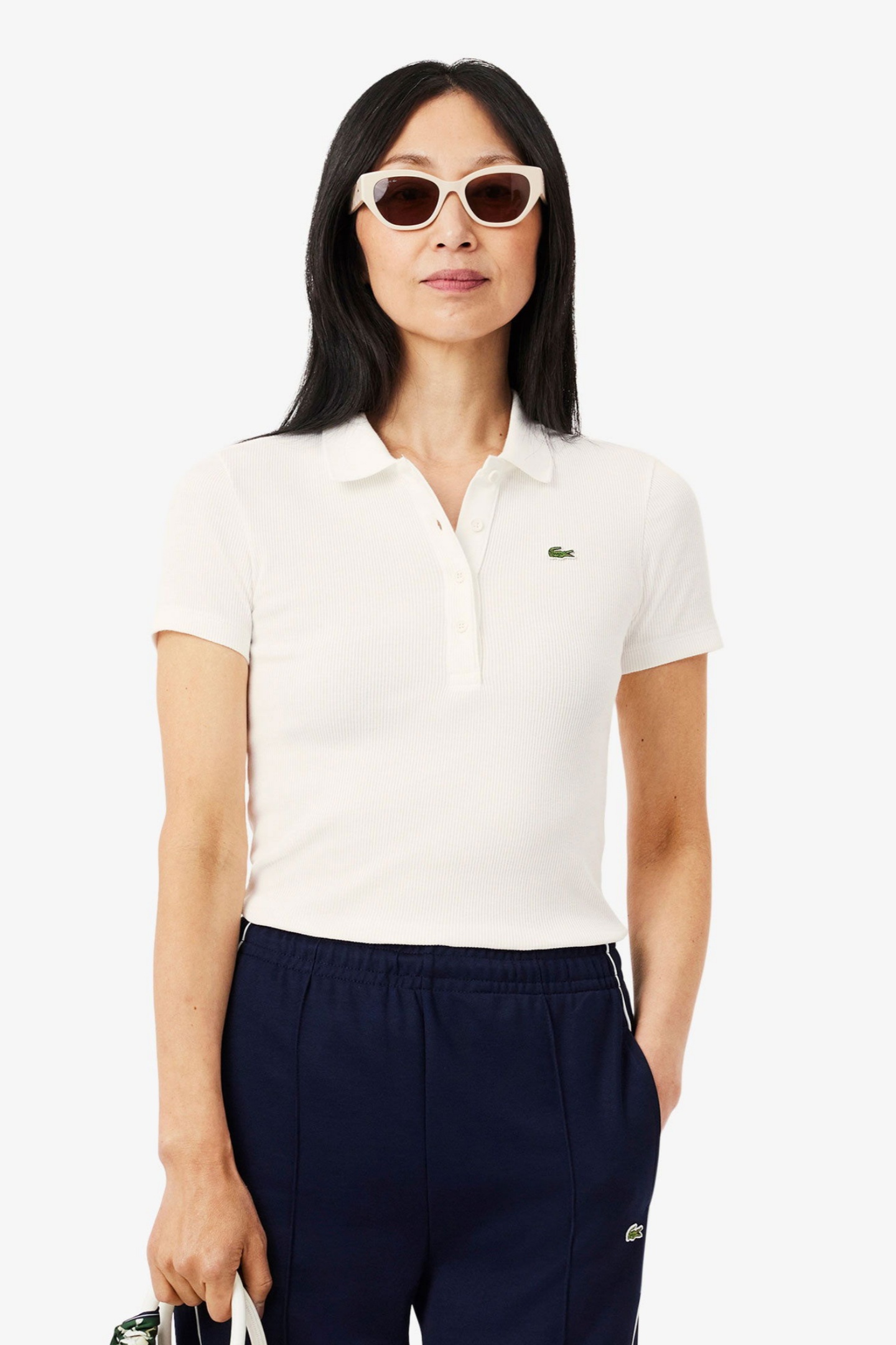 Женское белое поло L.12.D Белый 38 Lacoste DF537770V Женское белое поло L.12.D Белый 38 Lacoste DF537770V