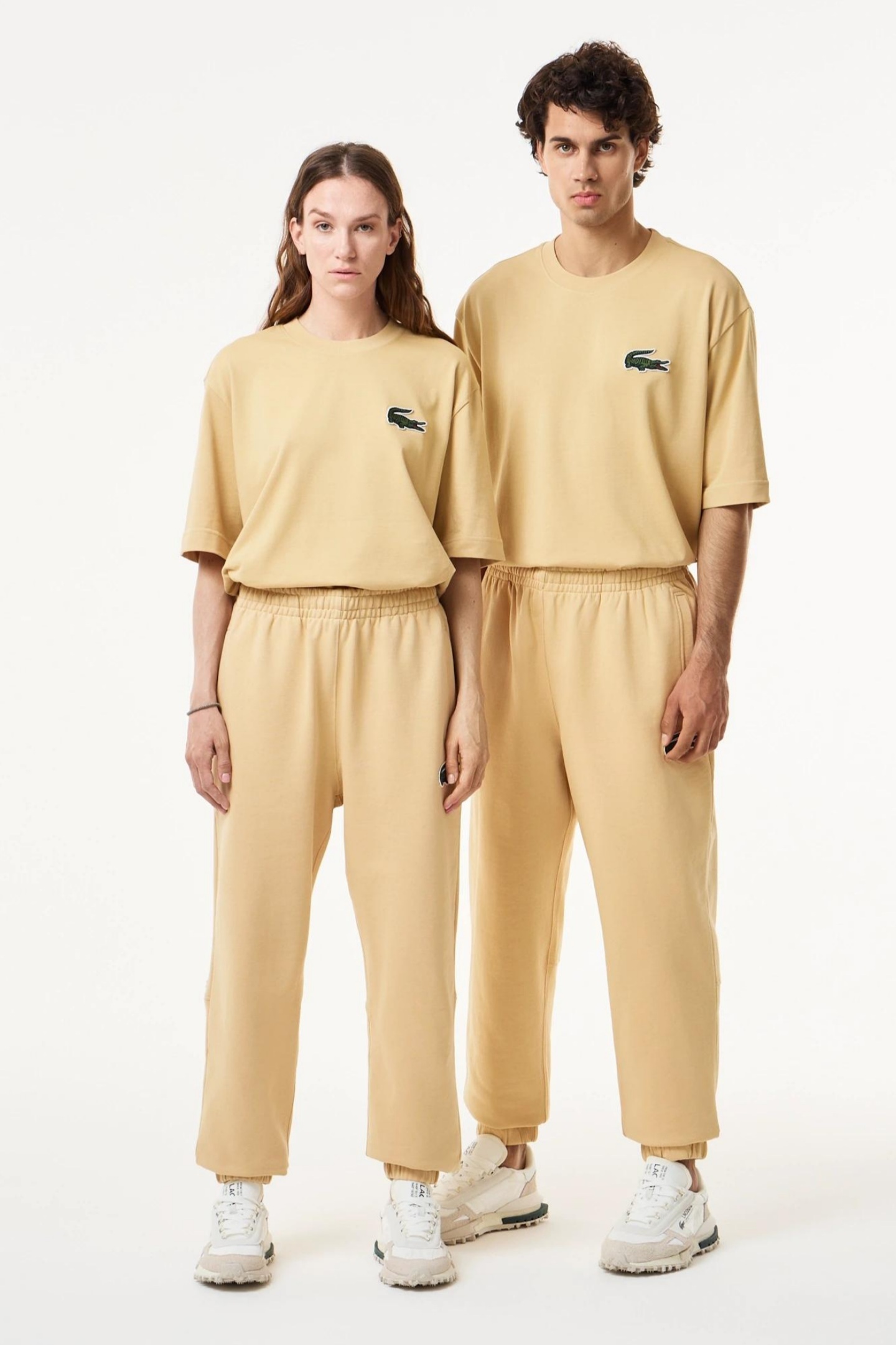 Бежевые спортивные штаны (унисекс) Бежевый XL Lacoste XH0075IXQ Бежевые спортивные штаны (унисекс) Бежевый XL Lacoste XH0075IXQ