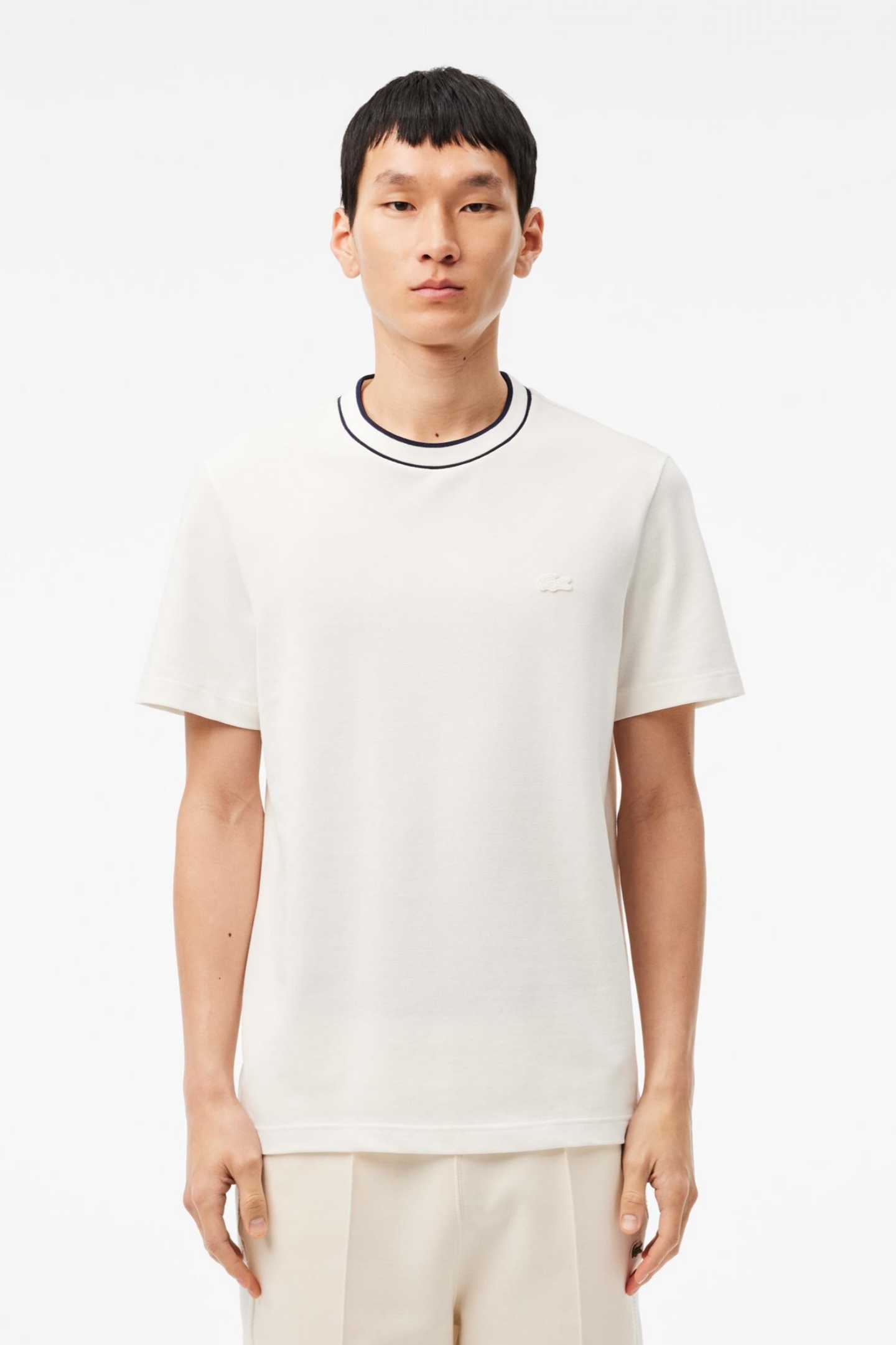 Мужская белая футболка Regular Fit Белый XS Lacoste TH817470V Мужская белая футболка Regular Fit Белый XS Lacoste TH817470V