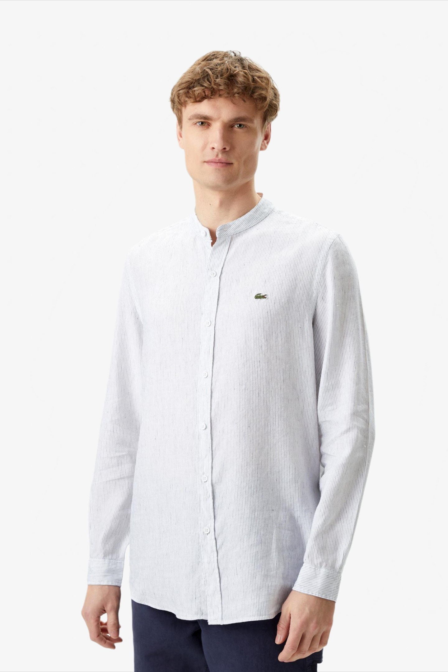 Мужская белая рубашка Белый 43 Lacoste CH049191X Мужская белая рубашка Белый 43 Lacoste CH049191X