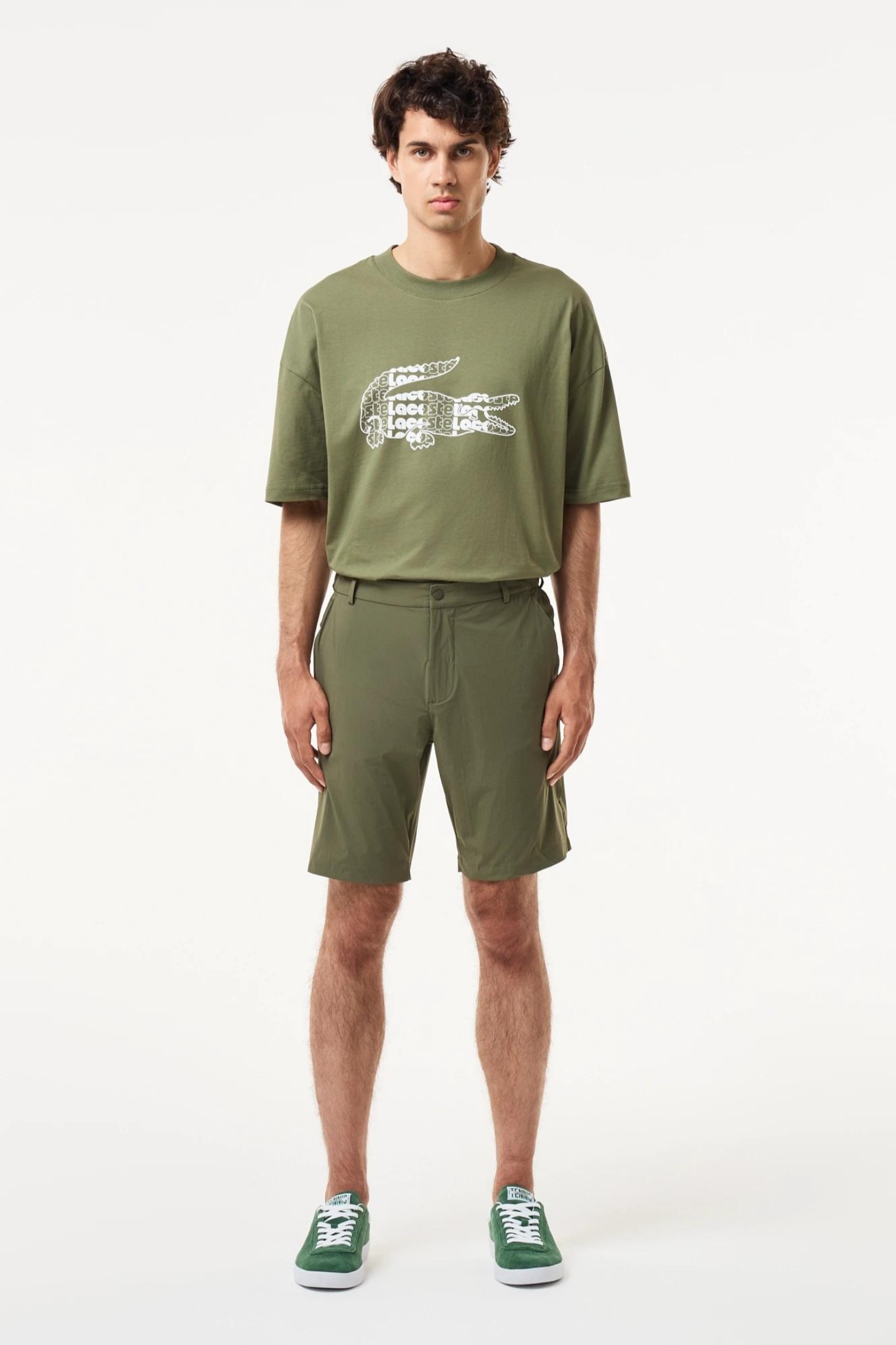 Мужские зеленые шорты Зеленый 40 Lacoste FH0428316 Мужские зеленые шорты Зеленый 40 Lacoste FH0428316