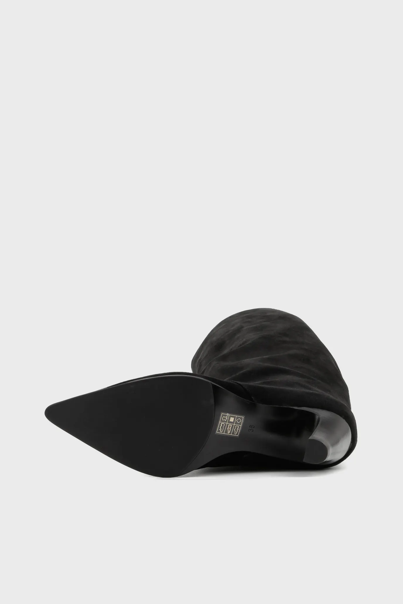 Жіночі чорні замшеві чоботи 5