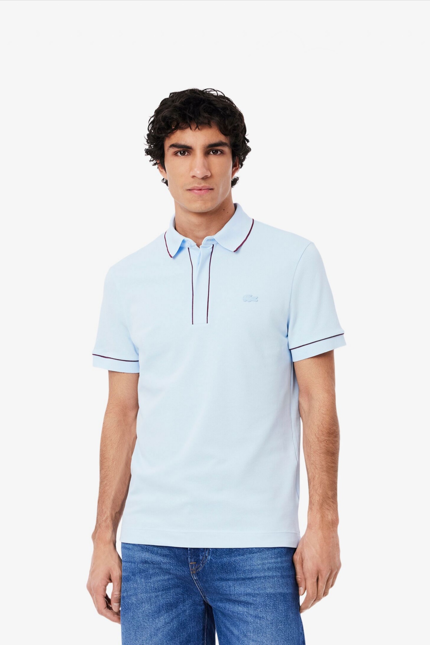 Мужское голубое поло Голубой M Lacoste PH8184T01 Мужское голубое поло Голубой M Lacoste PH8184T01