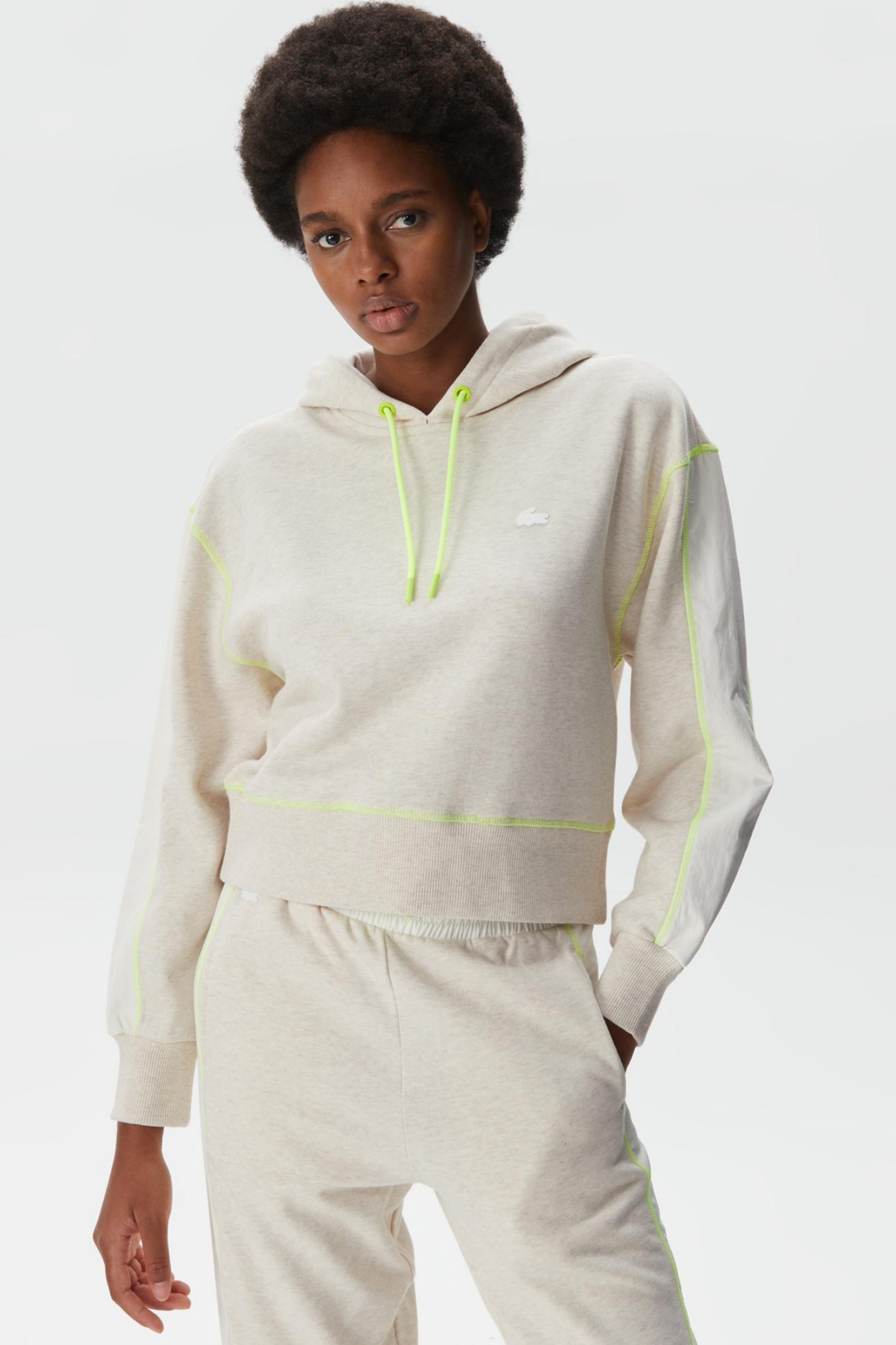 Женская белая толстовка Белый 38 Lacoste SF240303B Женская белая толстовка Белый 38 Lacoste SF240303B