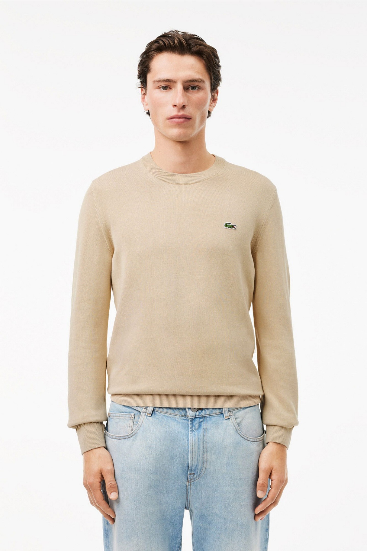 Мужской коричневый свитер Коричневый L-XL Lacoste AH198502S Мужской коричневый свитер Коричневый L-XL Lacoste AH198502S