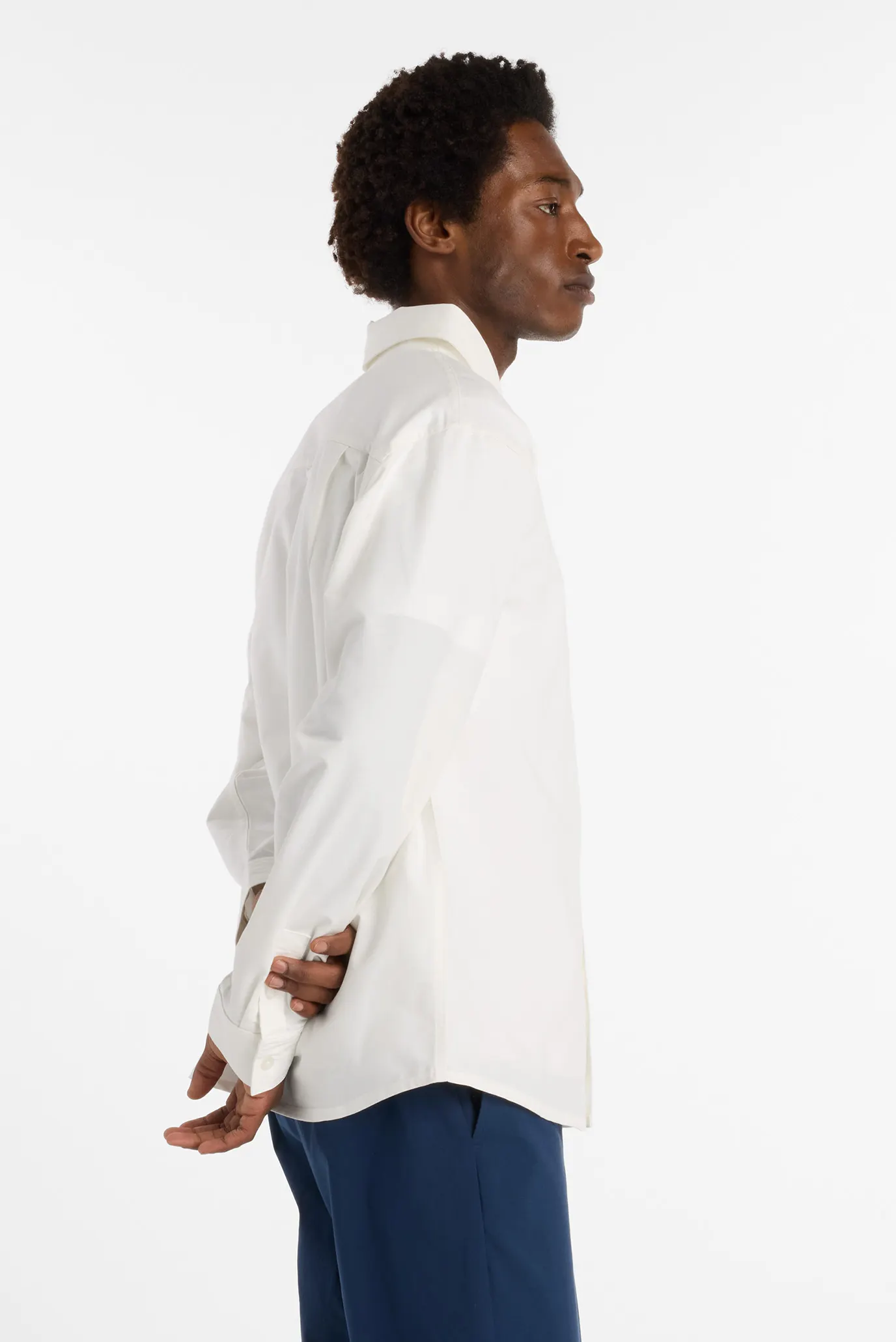 Мужская белая рубашка Oxford 3