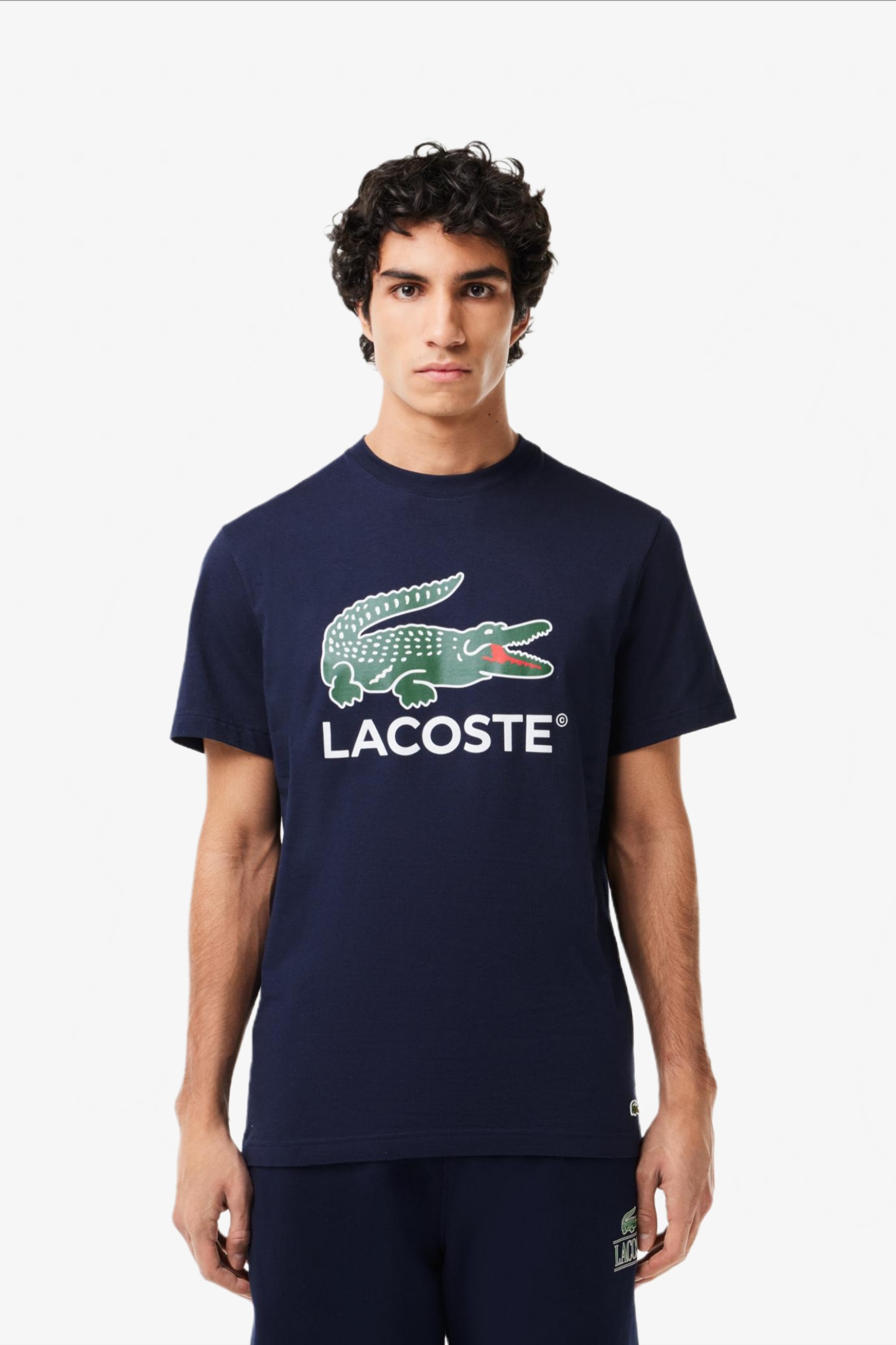 Мужская черная футболка Черный XS Lacoste TH1285166 Мужская черная футболка Черный XS Lacoste TH1285166