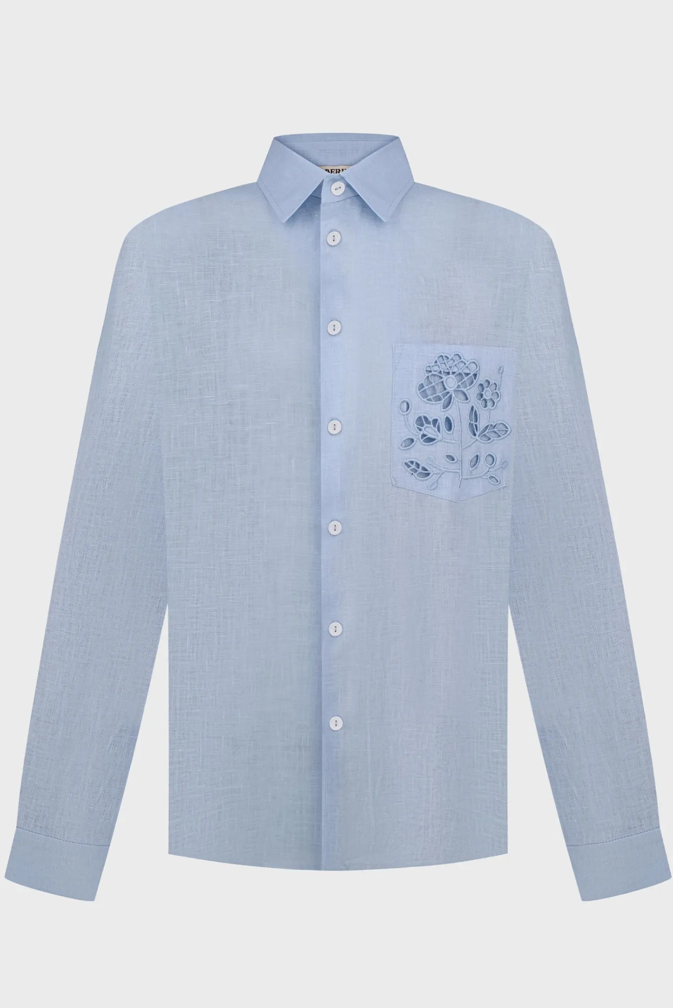 Рубашка голубая 