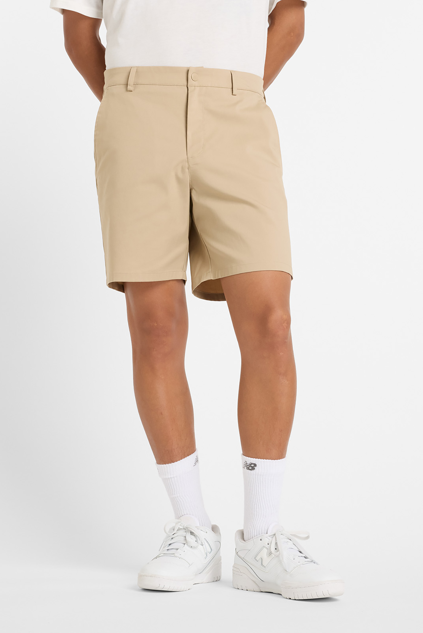 Мужские бежевые шорты Athletics Standard Short 7" Бежевый XXL New Balance MS51583SOT Мужские бежевые шорты Athletics Standard Short 7" Бежевый XXL New Balance MS51583SOT