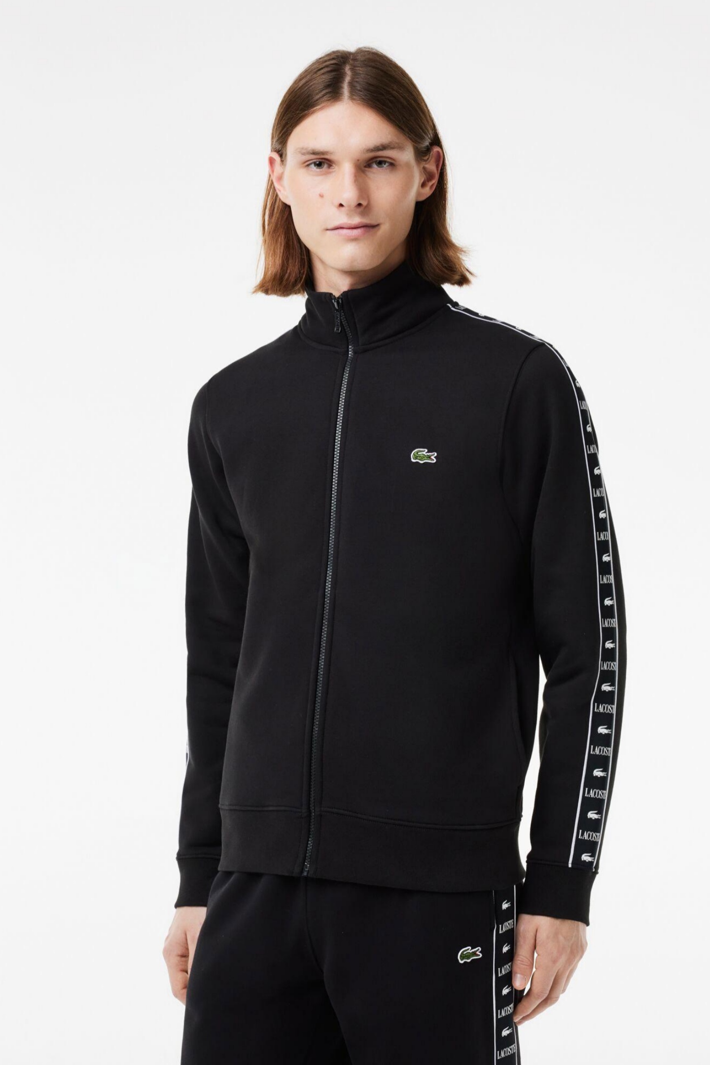 Мужская черная толстовка Черный XS Lacoste SH7433031 Мужская черная толстовка Черный XS Lacoste SH7433031