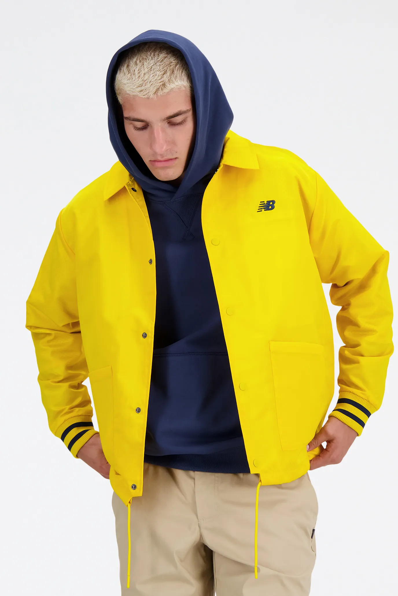 Чоловіча жовта куртка Greatest Hits New Balance MJ41553GGL — MD