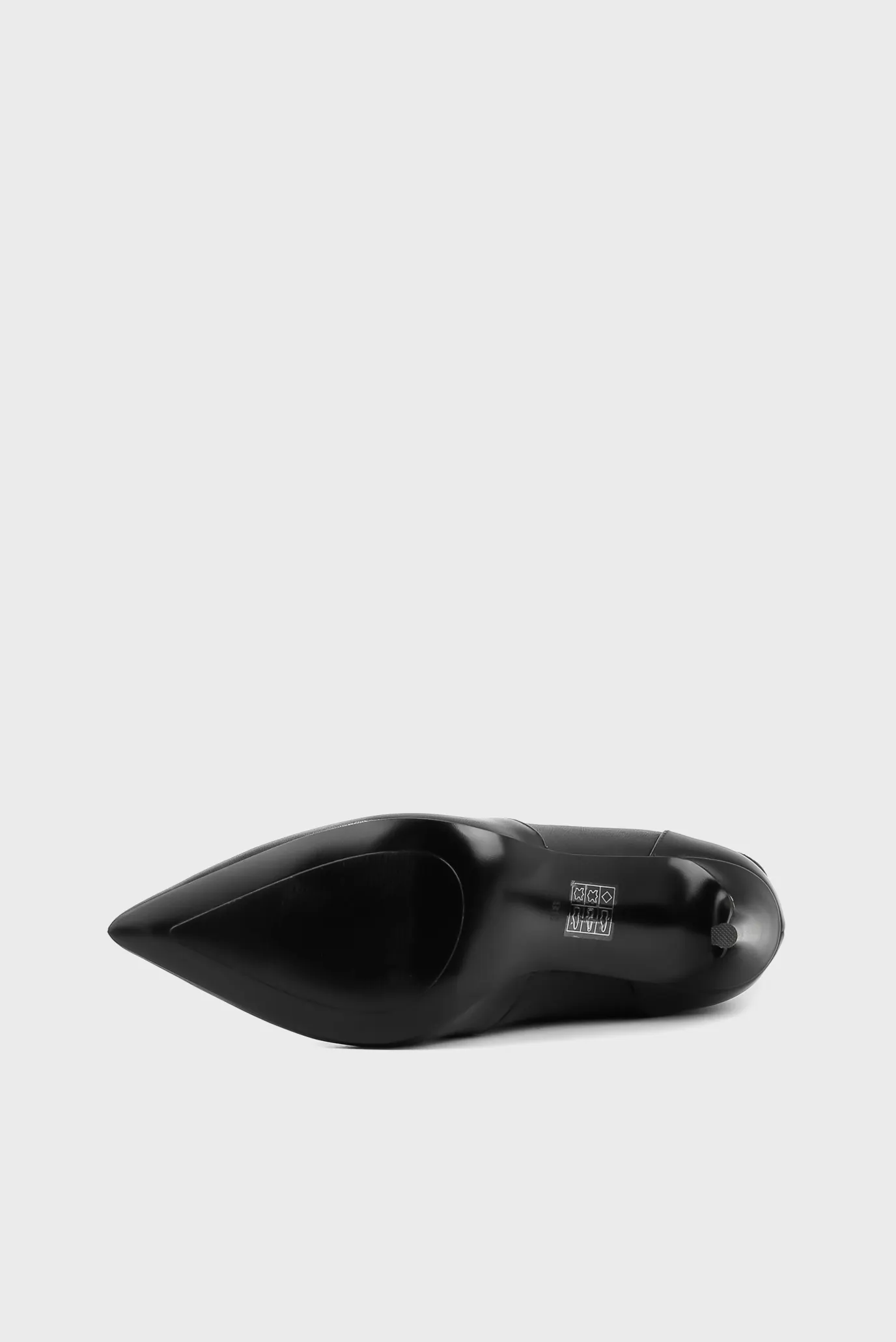 Женские черные кожаные ботинки 5