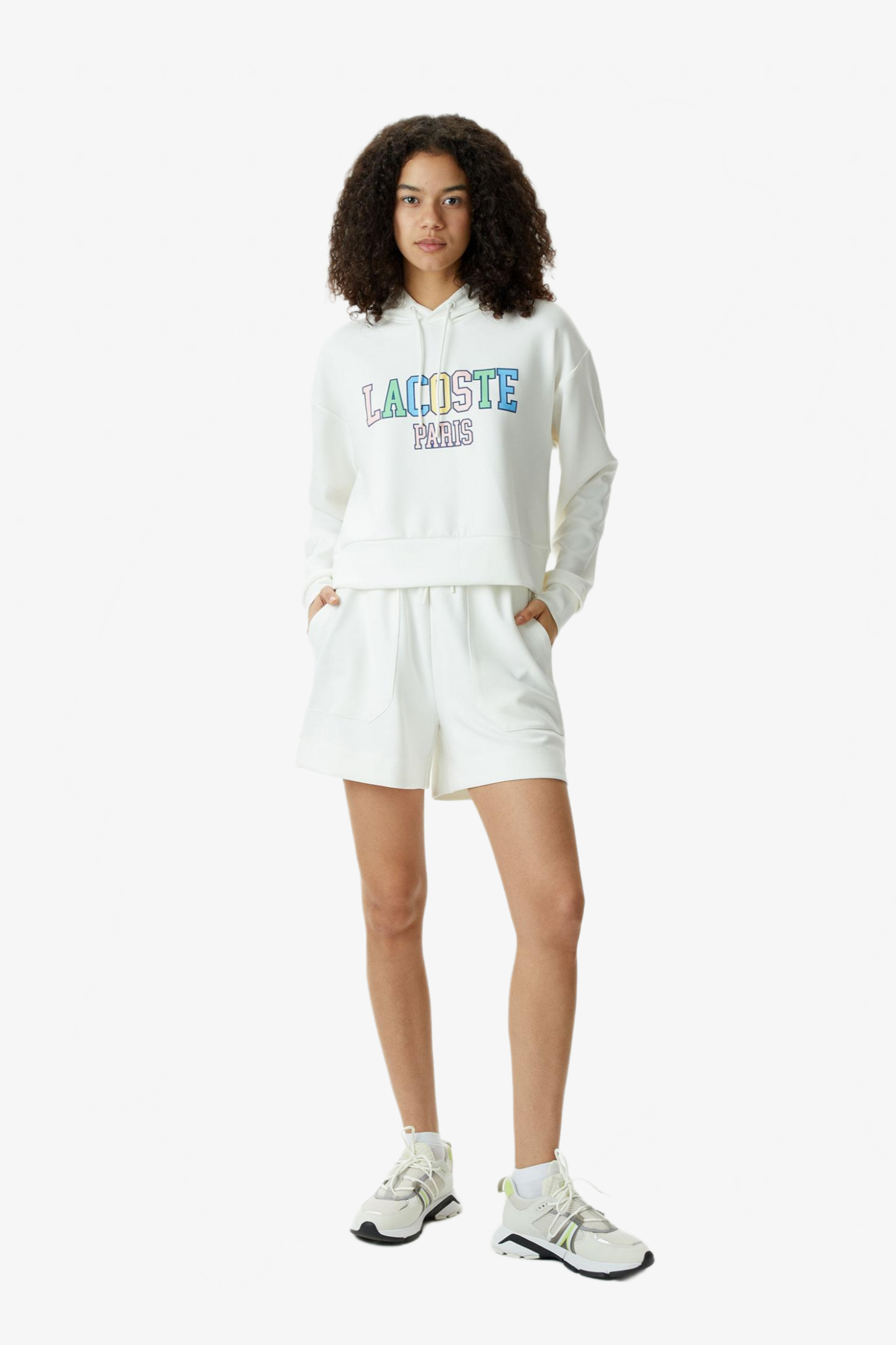 Женская белая толстовка. Белый 40 Lacoste SF040470V Женская белая толстовка. Белый 40 Lacoste SF040470V