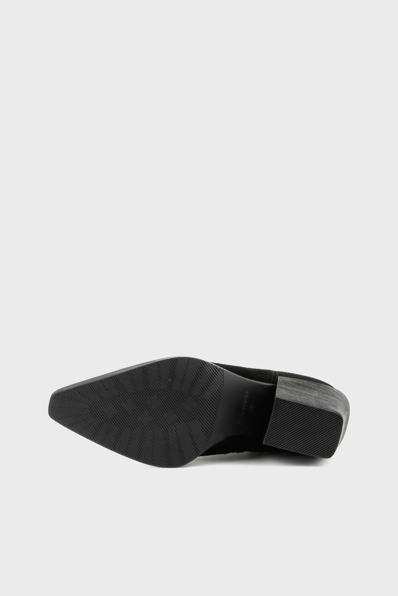 Женские черные замшевые ботильоны 5