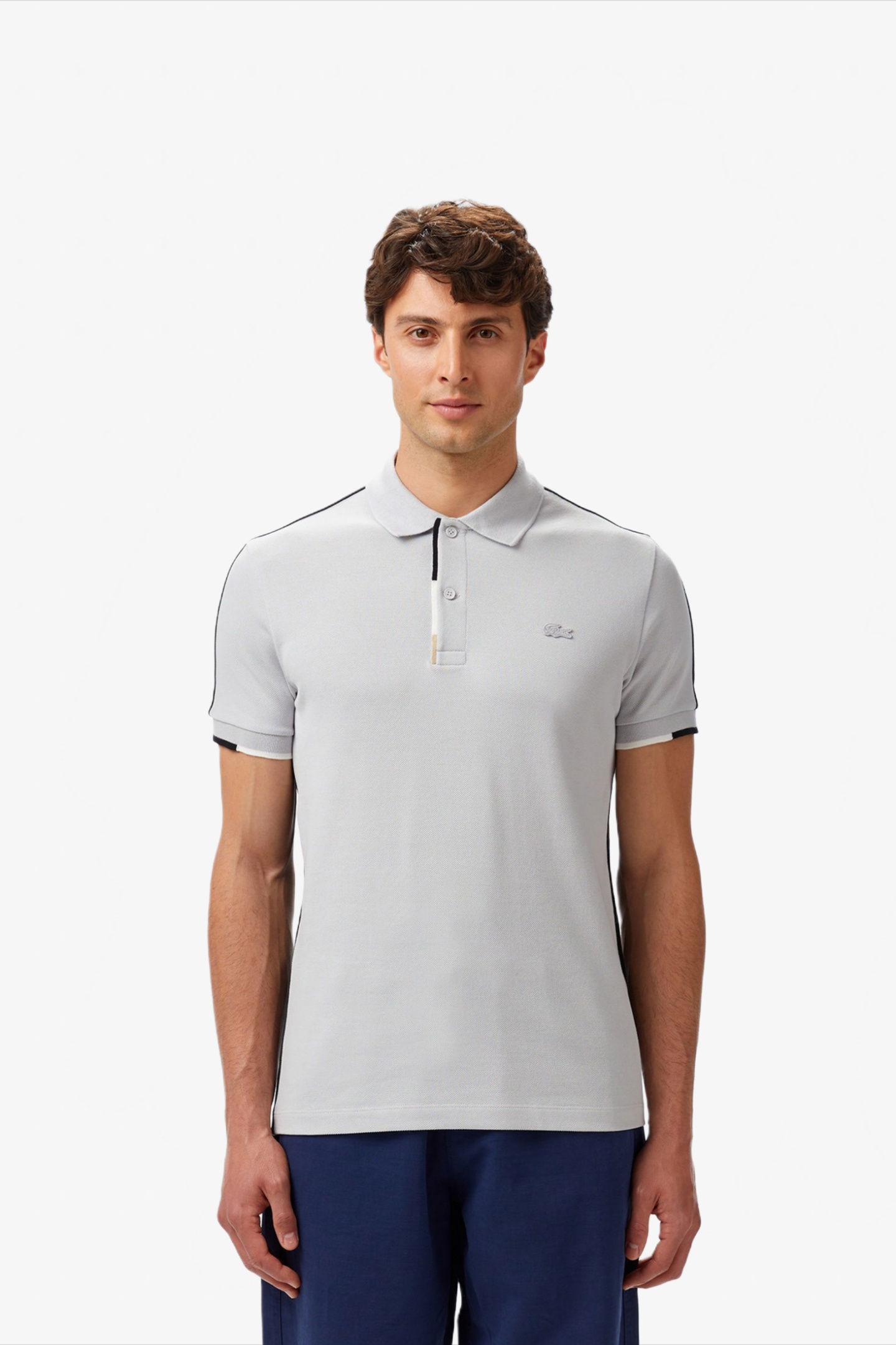 Мужское серое поло Серый M Lacoste PH0501ACZ Мужское серое поло Серый M Lacoste PH0501ACZ