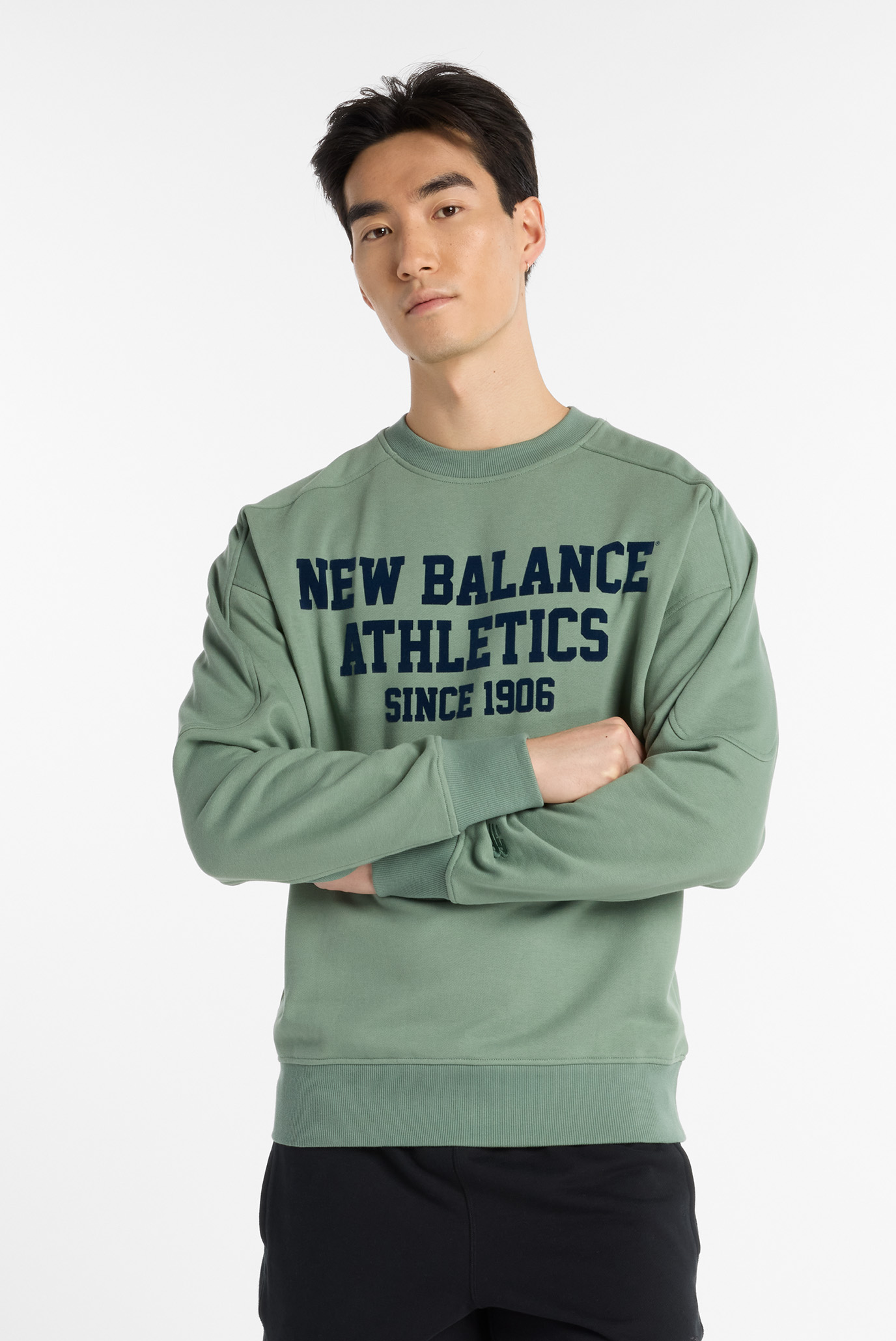Мужской зеленый свитшот Varsity FT Graphic Зеленый L New Balance MT51521DKJ Мужской зеленый свитшот Varsity FT Graphic Зеленый L New Balance MT51521DKJ