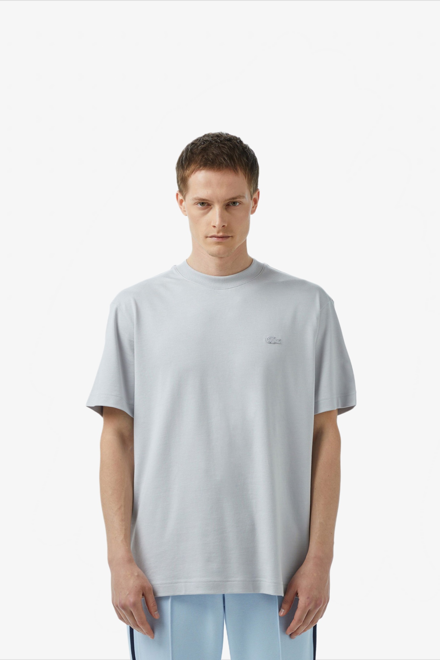 Мужская серая футболка Серый M-L Lacoste TH0541ACZ Мужская серая футболка Серый M-L Lacoste TH0541ACZ