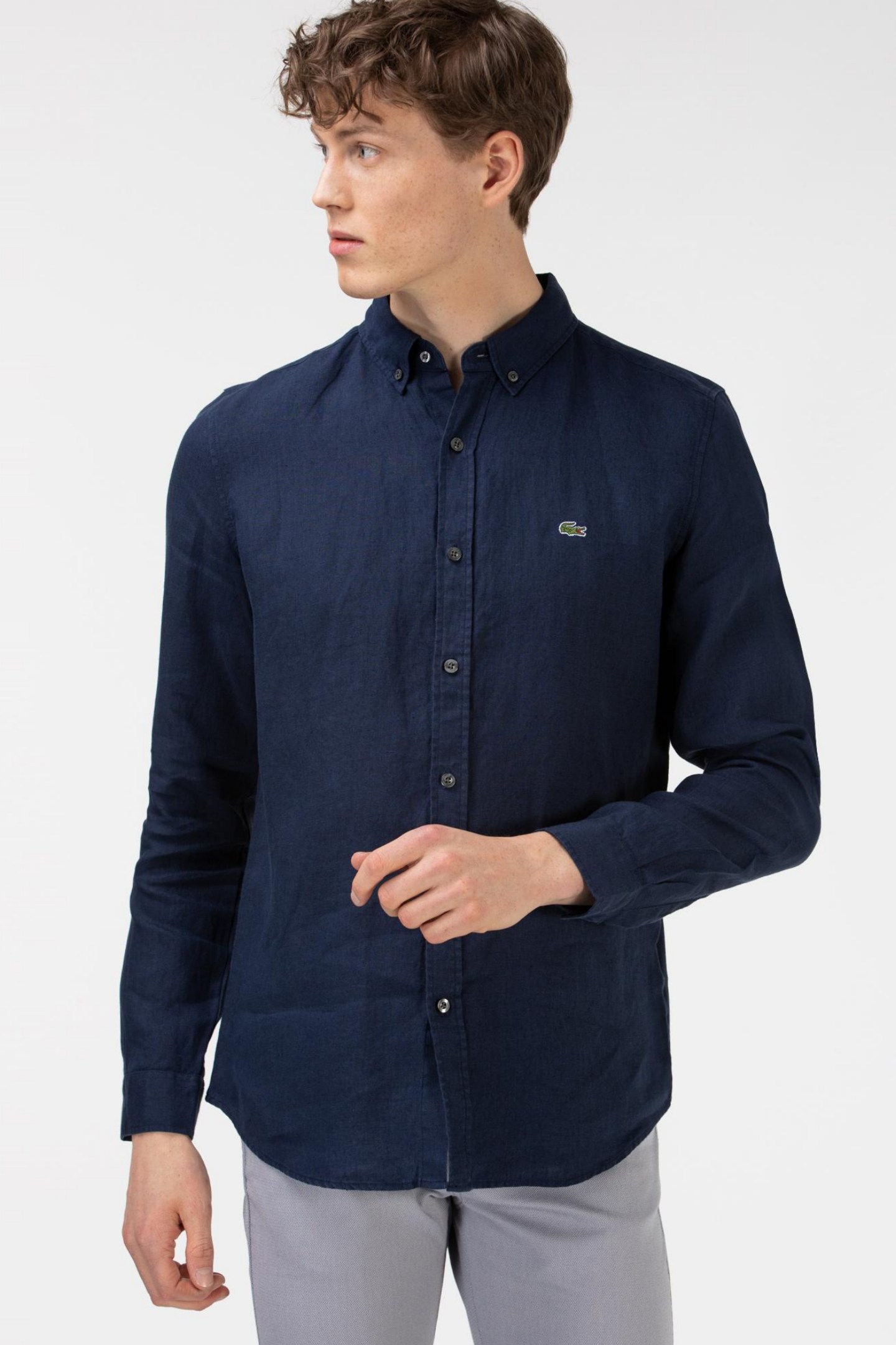 Мужская синяя рубашка Синий 39 Lacoste CH0826L26L Мужская синяя рубашка Синий 39 Lacoste CH0826L26L