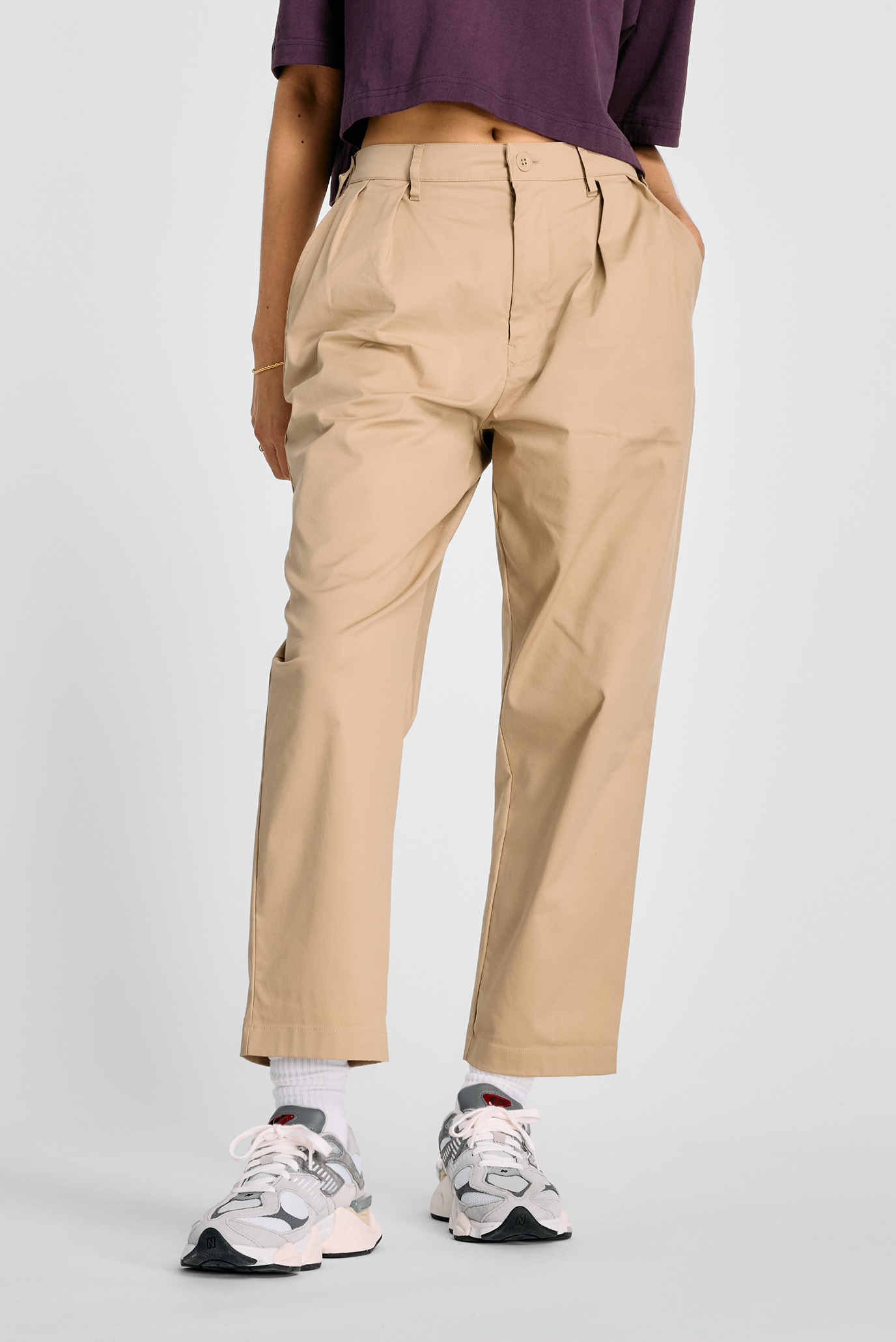 Женские брюки Boylston Twill Tapered Pant Бежевый XL New Balance WP43536SOT Женские брюки Boylston Twill Tapered Pant Бежевый XL New Balance WP43536SOT