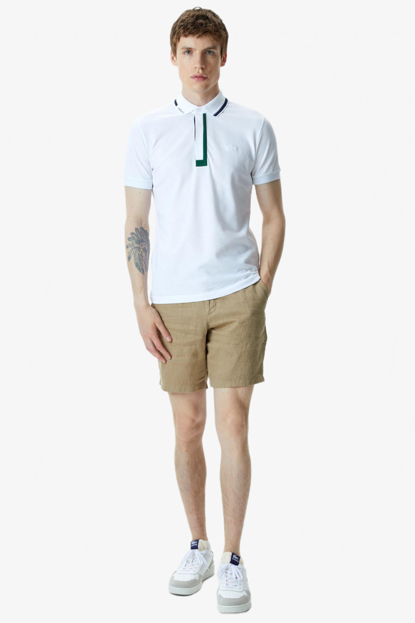 Мужские бежевые шорты Бежевый 40 Lacoste FH0041CB8 Мужские бежевые шорты Бежевый 40 Lacoste FH0041CB8
