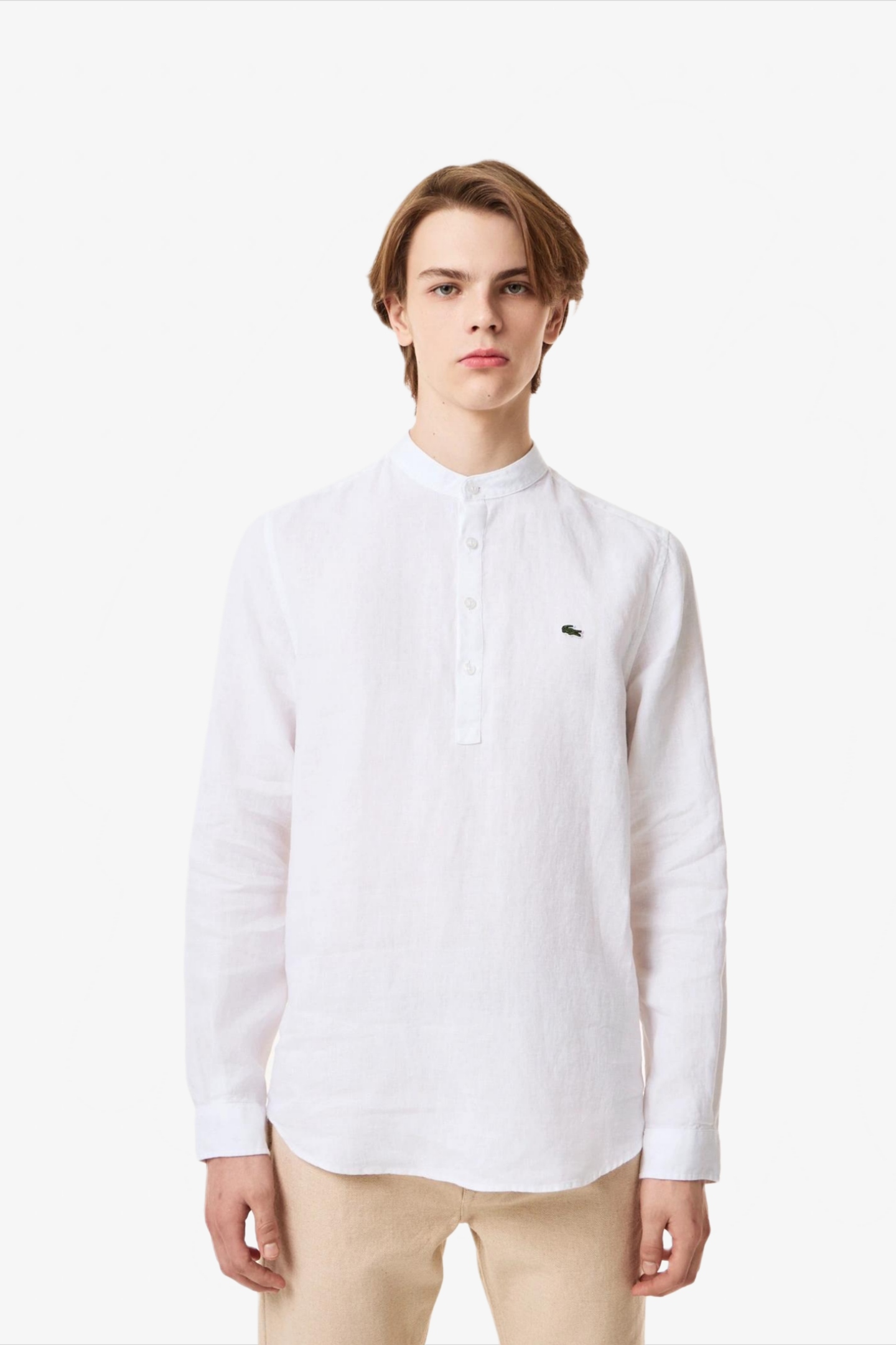 Мужская белая рубашка Белый 42 Lacoste CH049292A Мужская белая рубашка Белый 42 Lacoste CH049292A