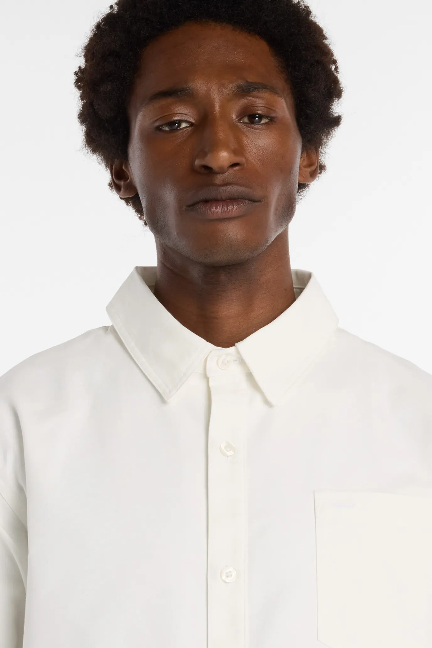 Мужская белая рубашка Oxford 5