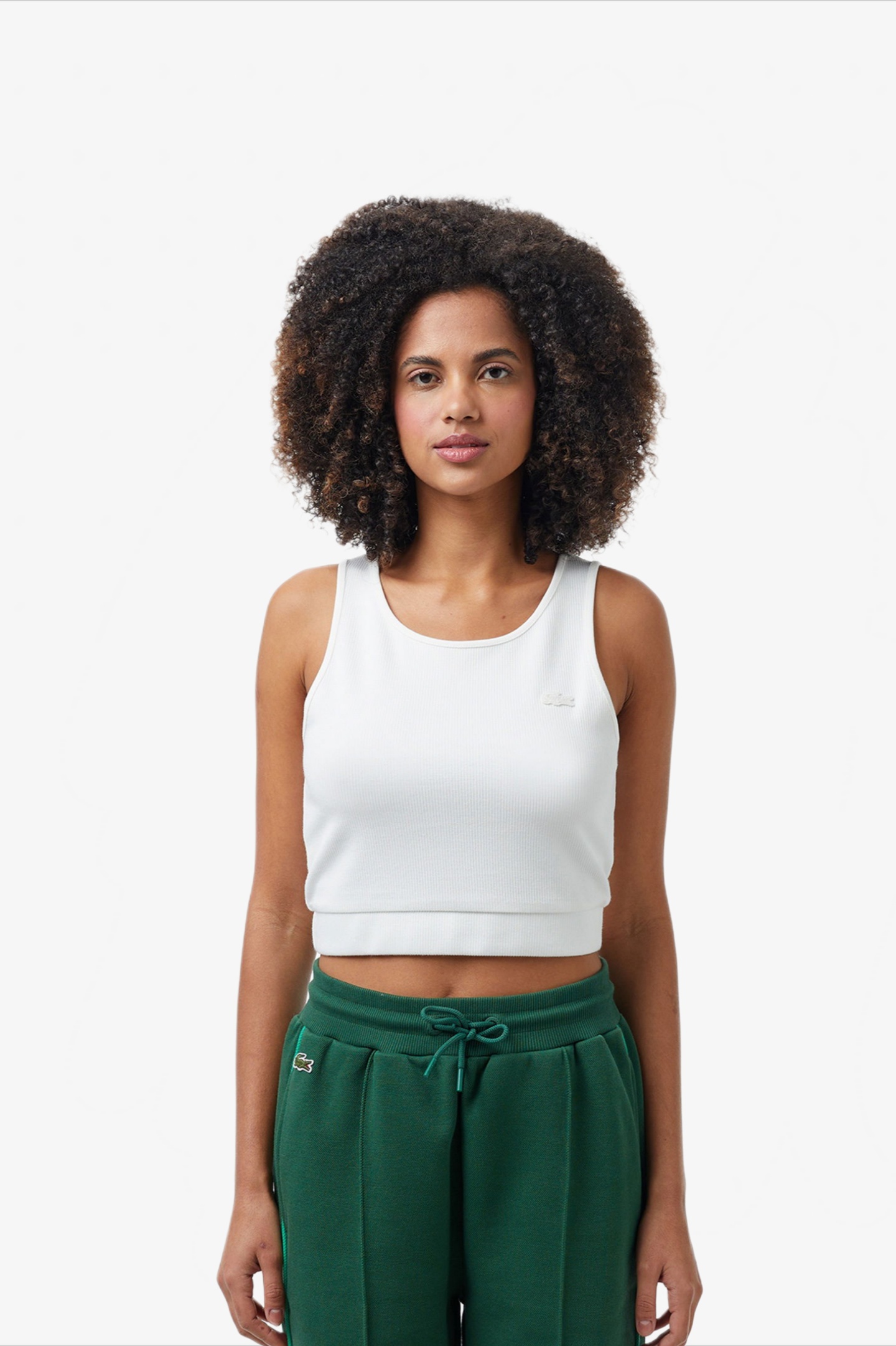 Женская белая футболка Белый 40 Lacoste TF052070V Женская белая футболка Белый 40 Lacoste TF052070V