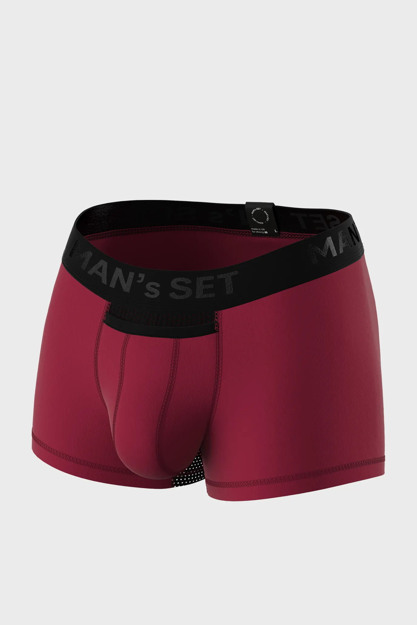 Мужские бордовые трусы Anatomic Classic Light Black Series 1