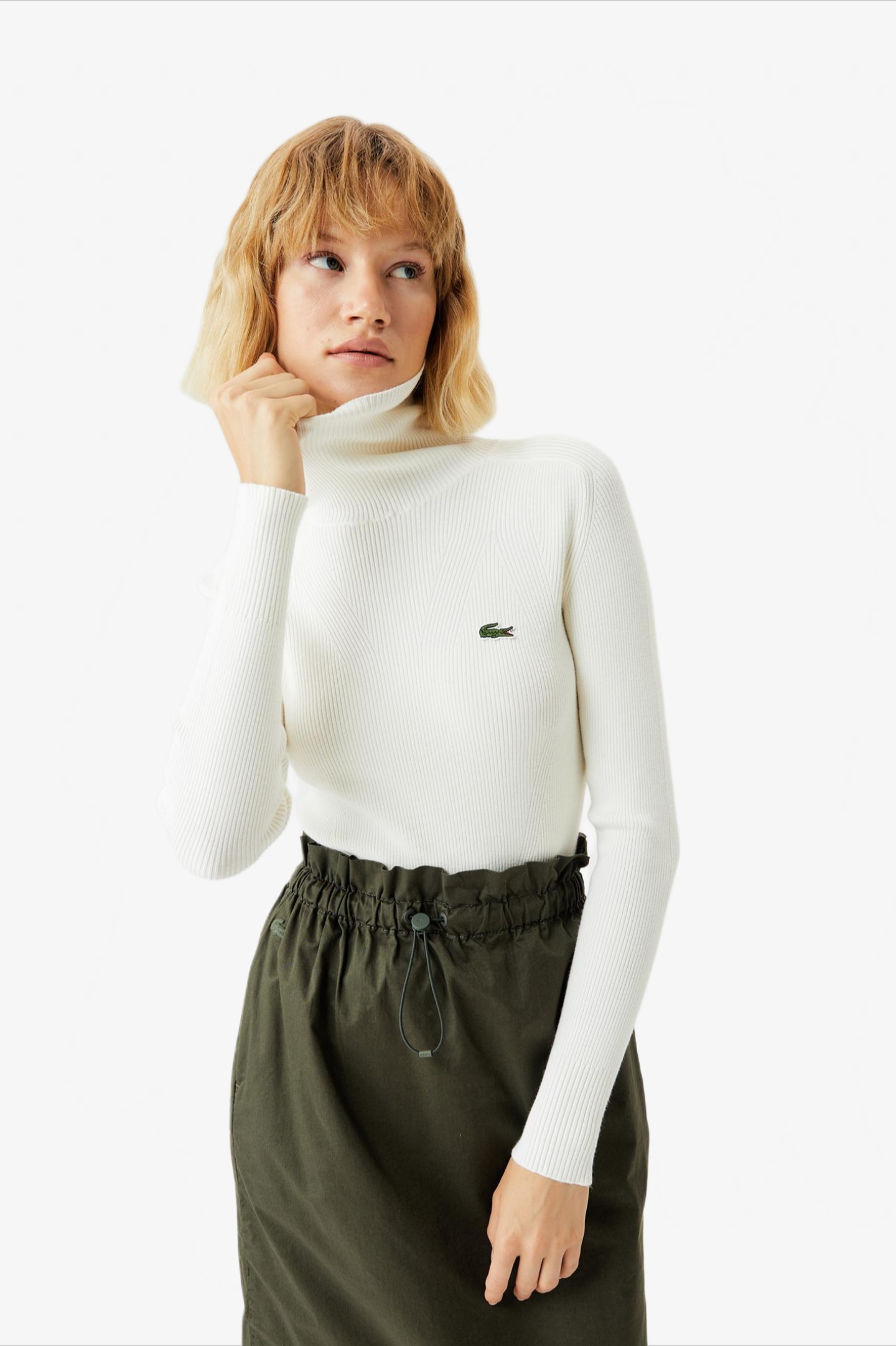 Женский белый свитер Белый 36 Lacoste AF231010B Женский белый свитер Белый 36 Lacoste AF231010B