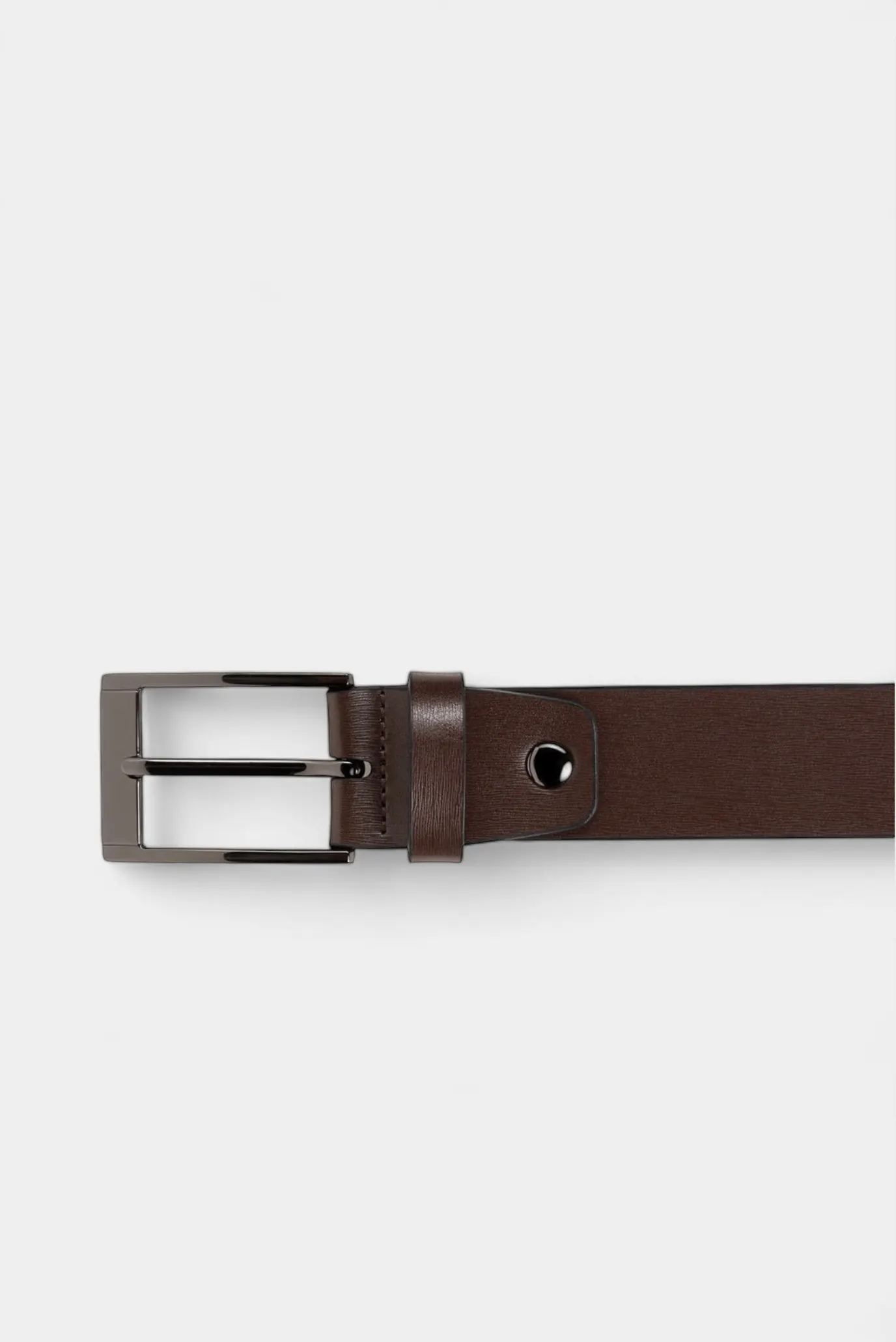 Чоловічий коричневий ремінь 2