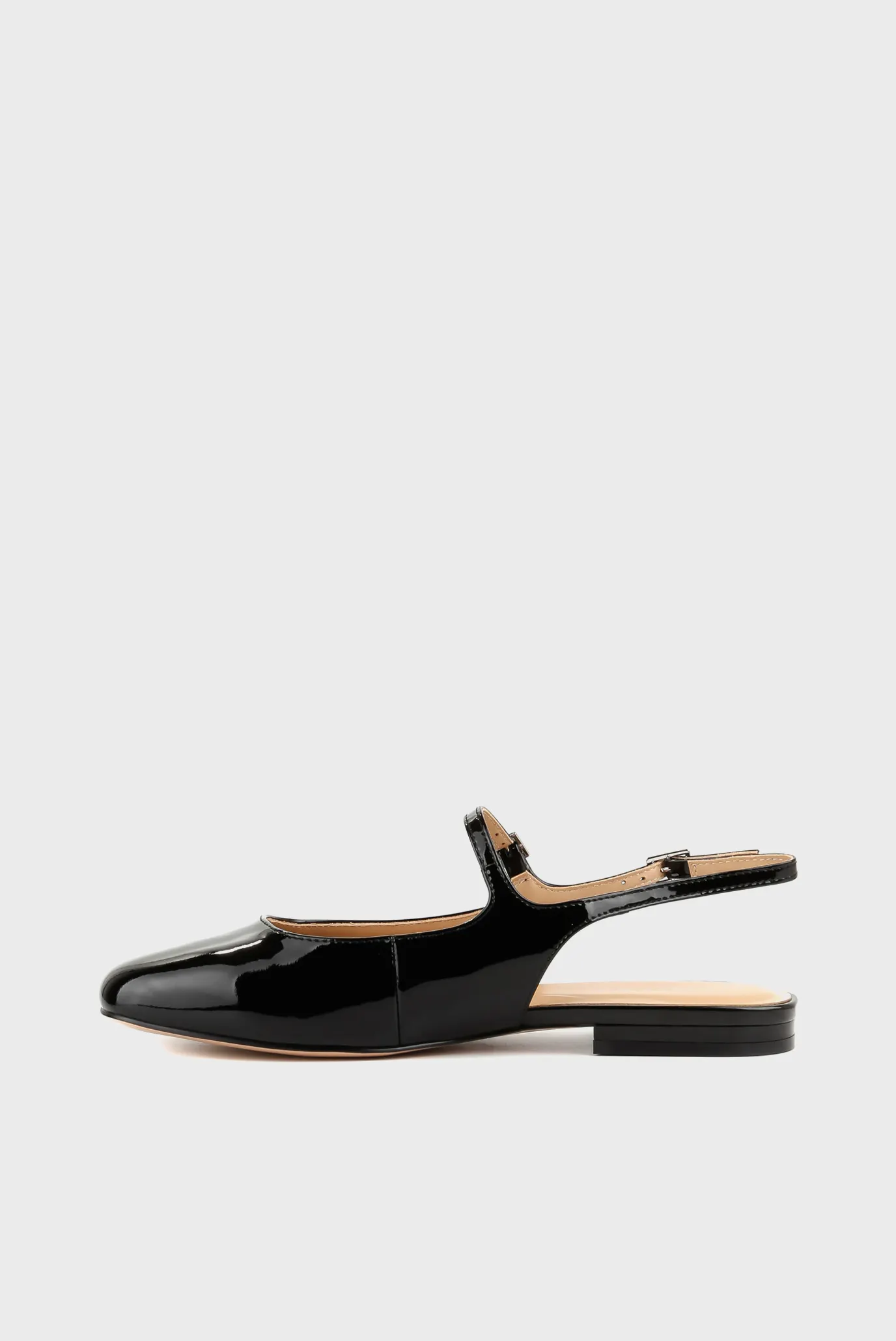 Жіночі чорні лакові сабо 2