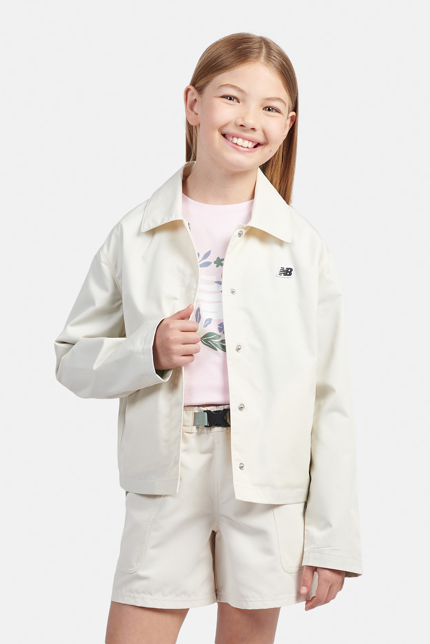 Детская бежевая куртка Premium Coach Бежевый 9-10Y New Balance LAKG0095LIN Детская бежевая куртка Premium Coach Бежевый 9-10Y New Balance LAKG0095LIN