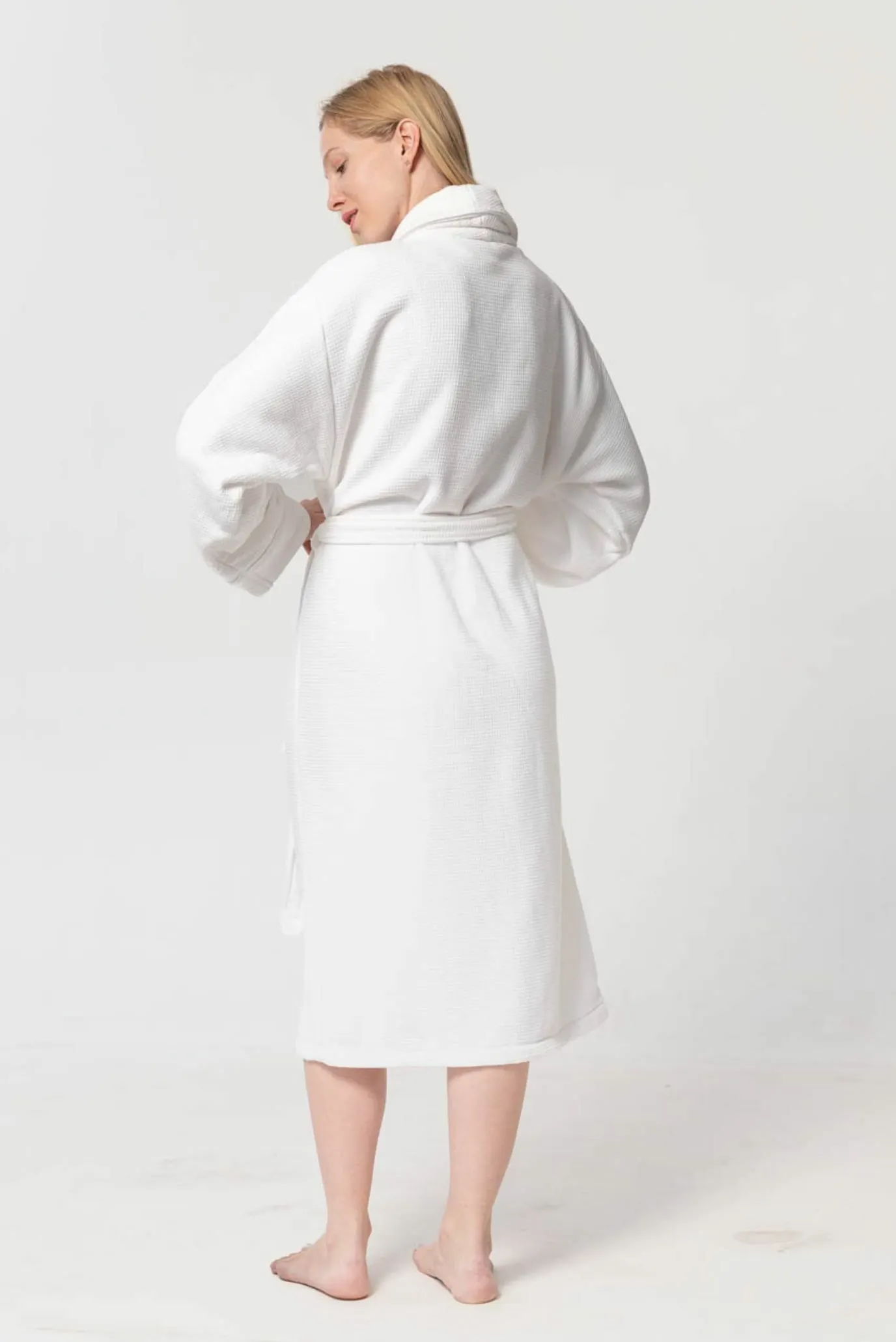 Белый женский халат Cora beyaz 4