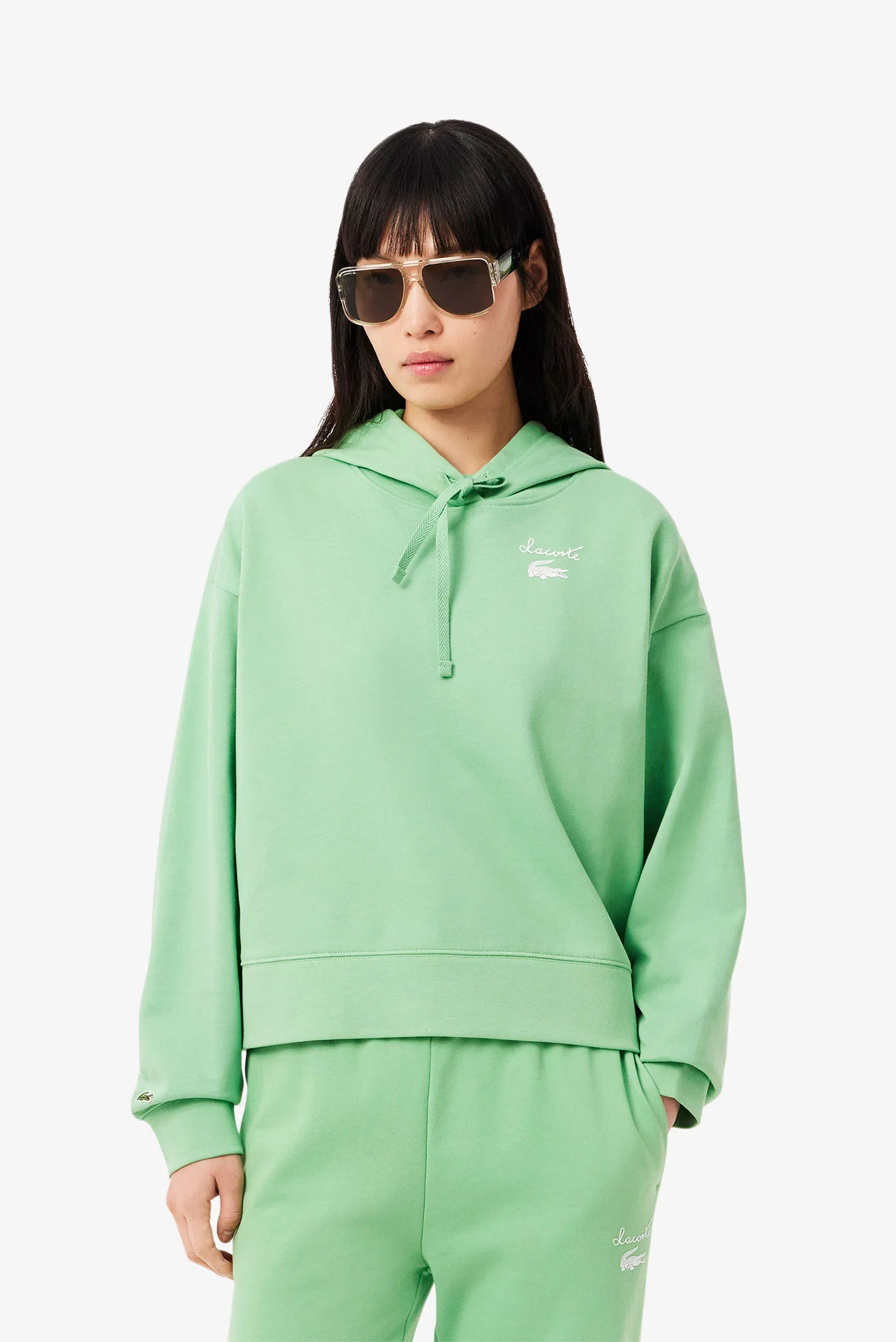 Женское зеленое худи Зеленый 38 Lacoste SF2649TTF Женское зеленое худи Зеленый 38 Lacoste SF2649TTF