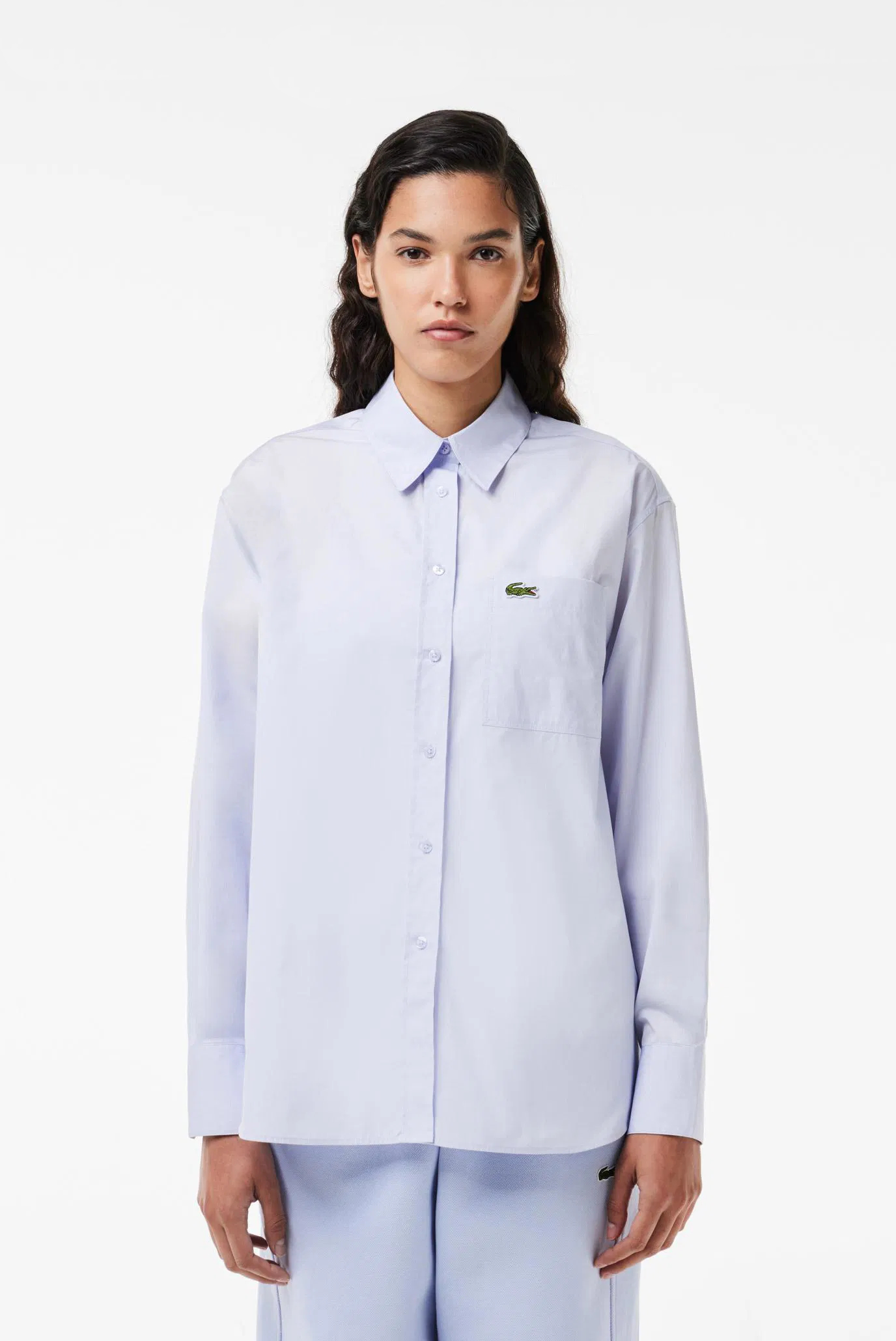 Женская голубая рубашка Голубой 38 Lacoste CF7706J2G Женская голубая рубашка Голубой 38 Lacoste CF7706J2G