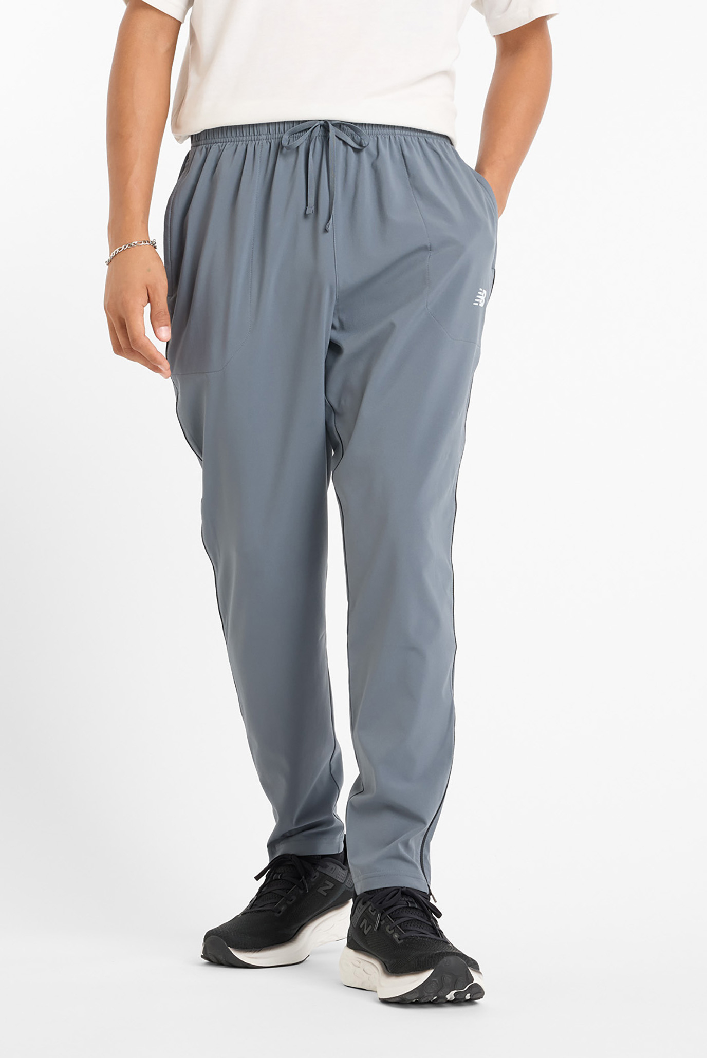 Мужские серые спортивные брюки Sport Woven Серый XL New Balance MP51904GT Мужские серые спортивные брюки Sport Woven Серый XL New Balance MP51904GT